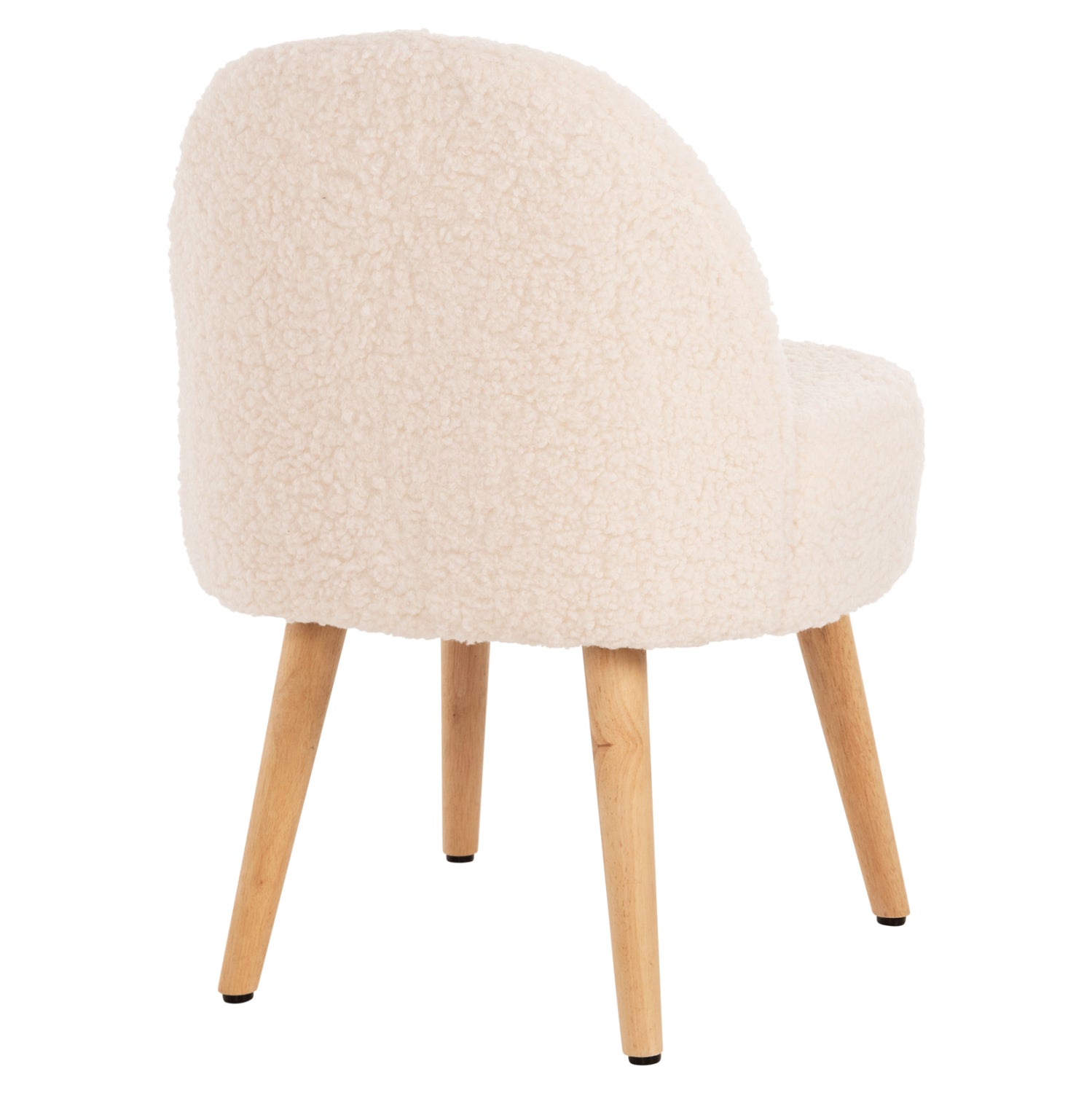 Стол-табуретка Ясмин букле цвят екрю 47x46x64,5