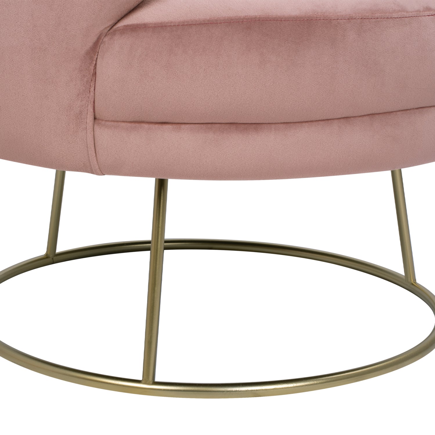 Кресло Ариен-розово кадифе 78x75x84
