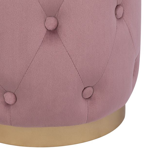 Табуретка Тори розов цвят Φ37x46