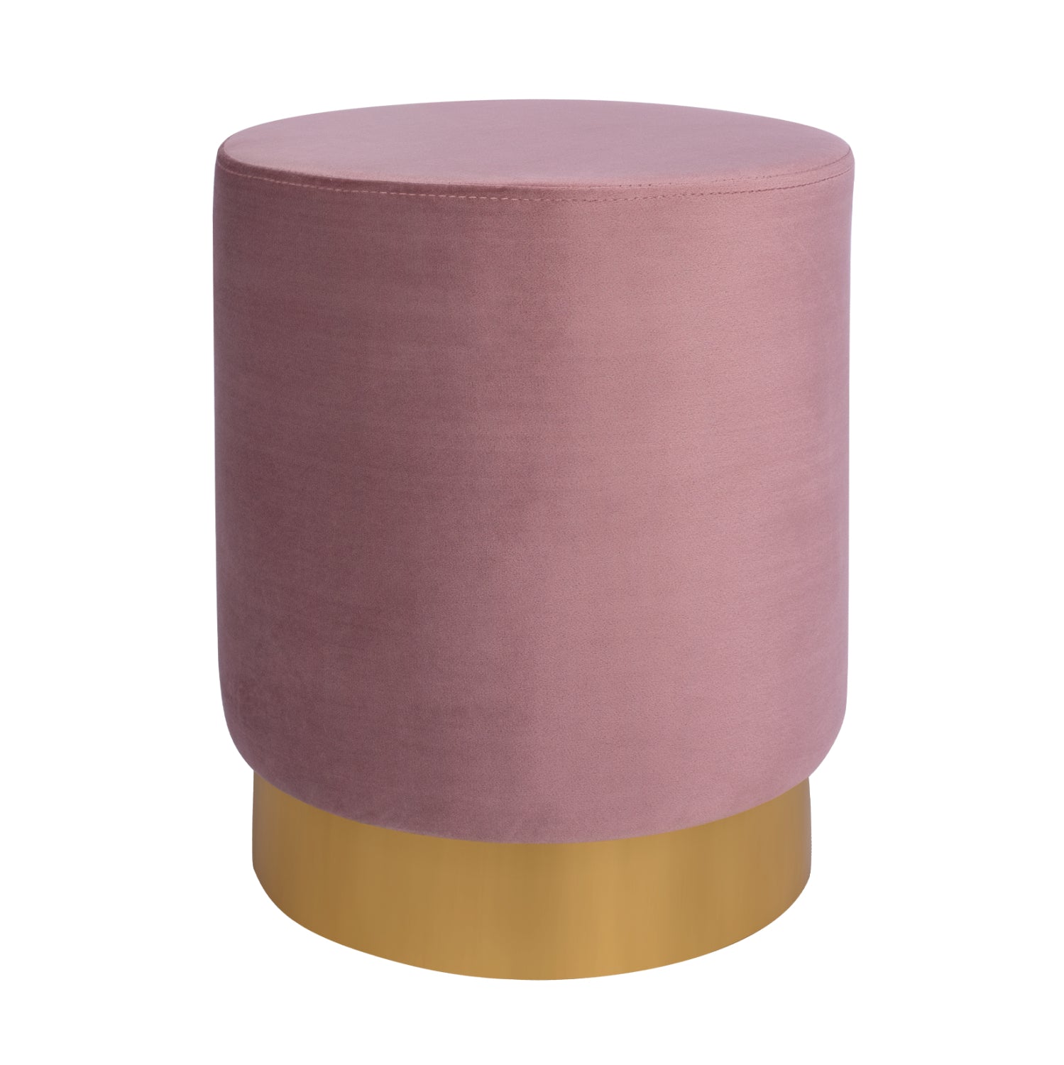 Табуретка LEVY розово кадифе  Φ35x43