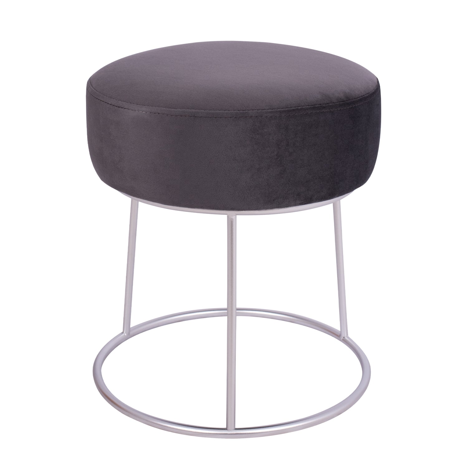 Табуретка Карло сив цвят Φ35x41