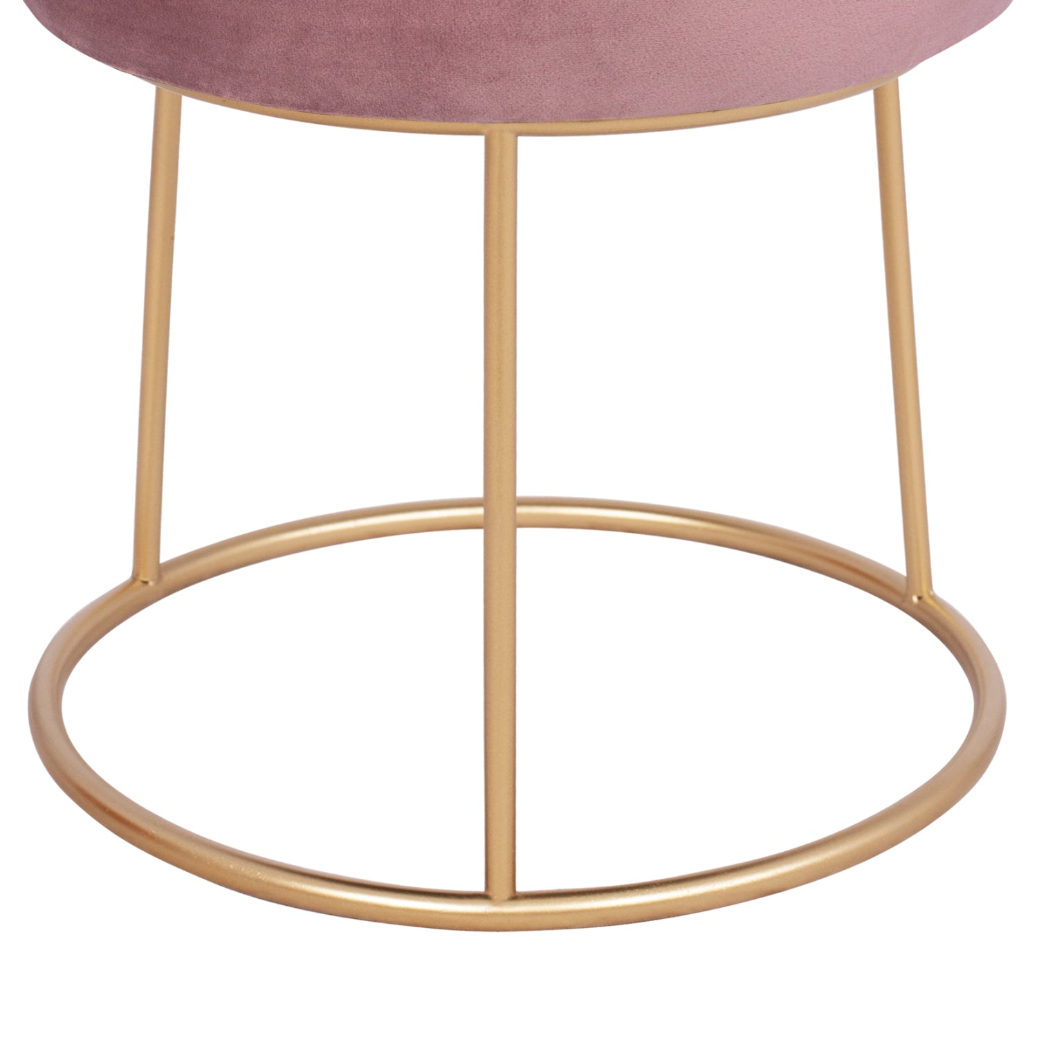 Табуретка Карло розов цвят Φ35x41