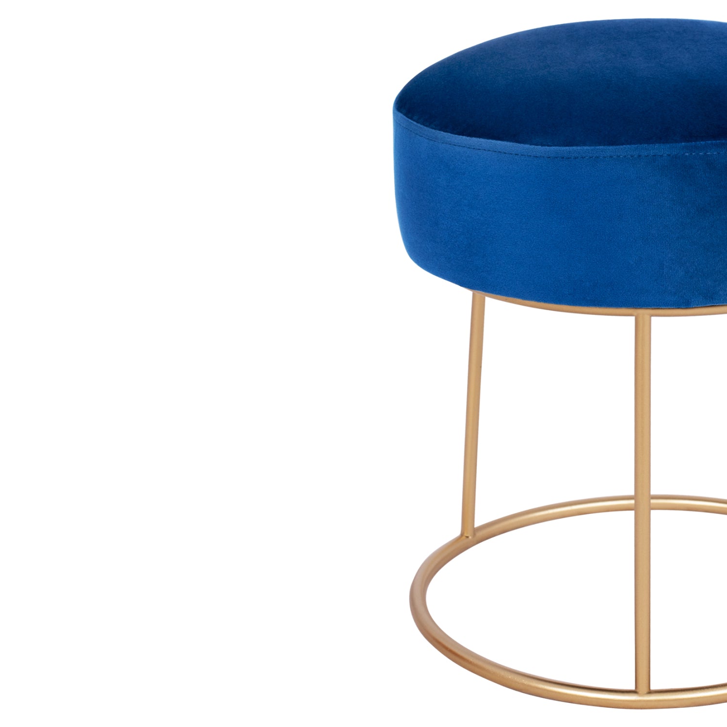 Табуретка Карло син цвят Φ35x41