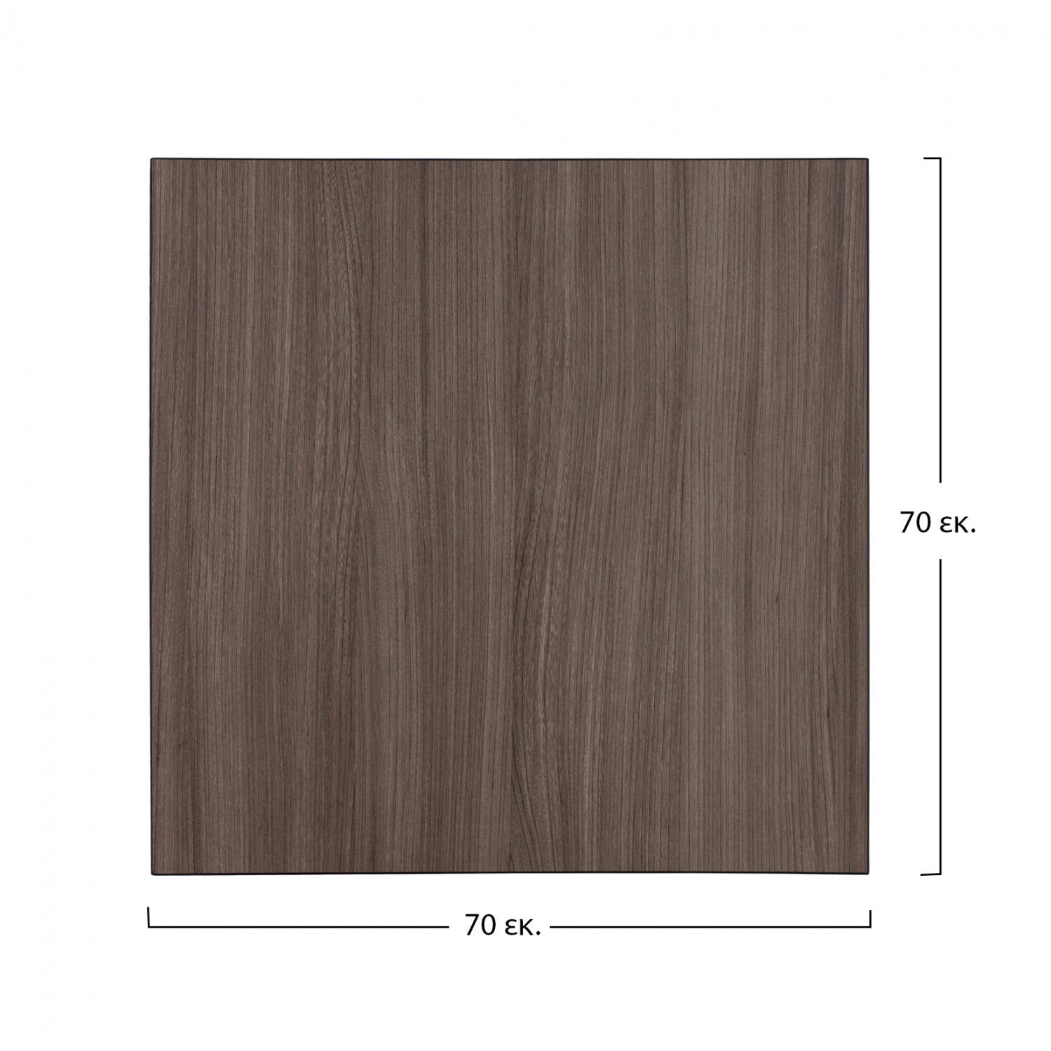 Мдф плот за маса 70х70 -цвят натурал