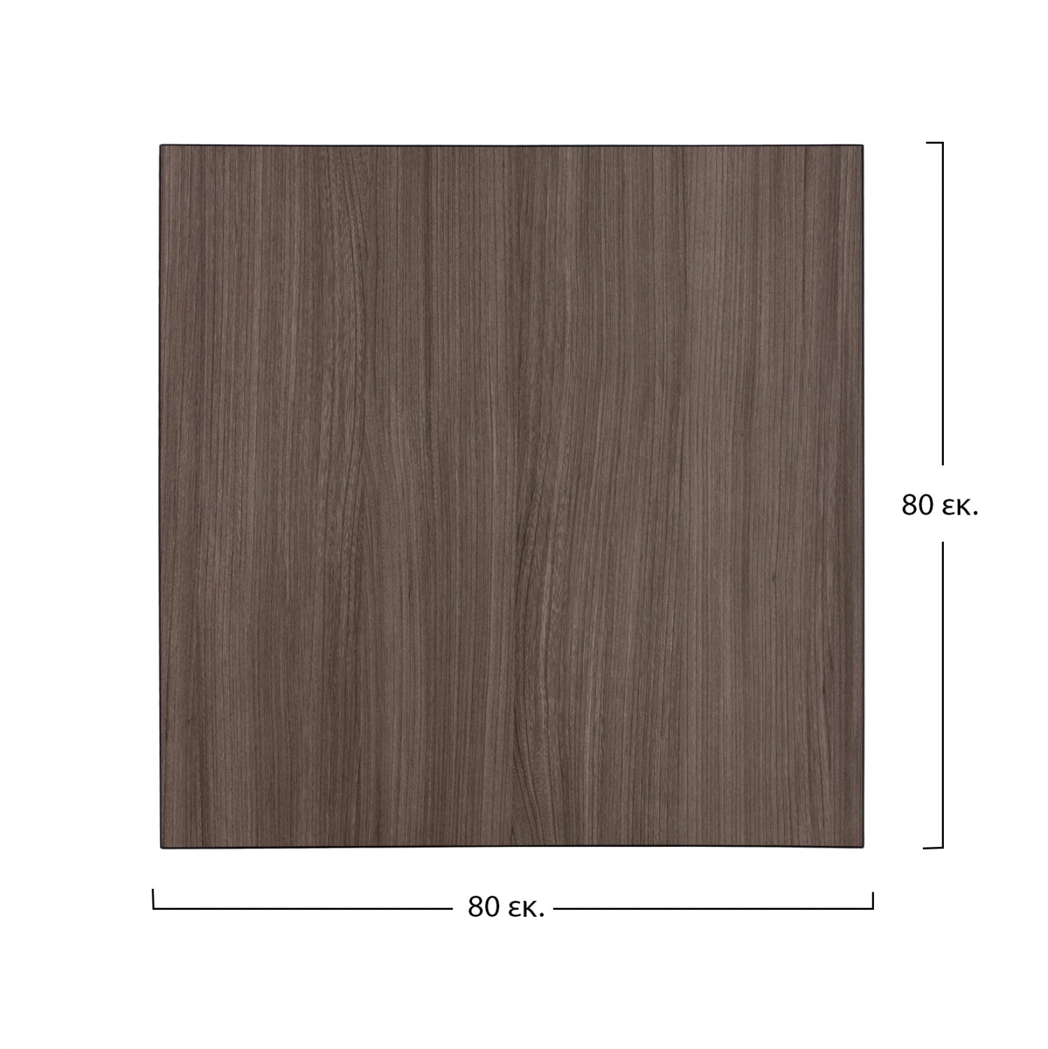 Мдф плот за маса 80х80 -цвят натурал