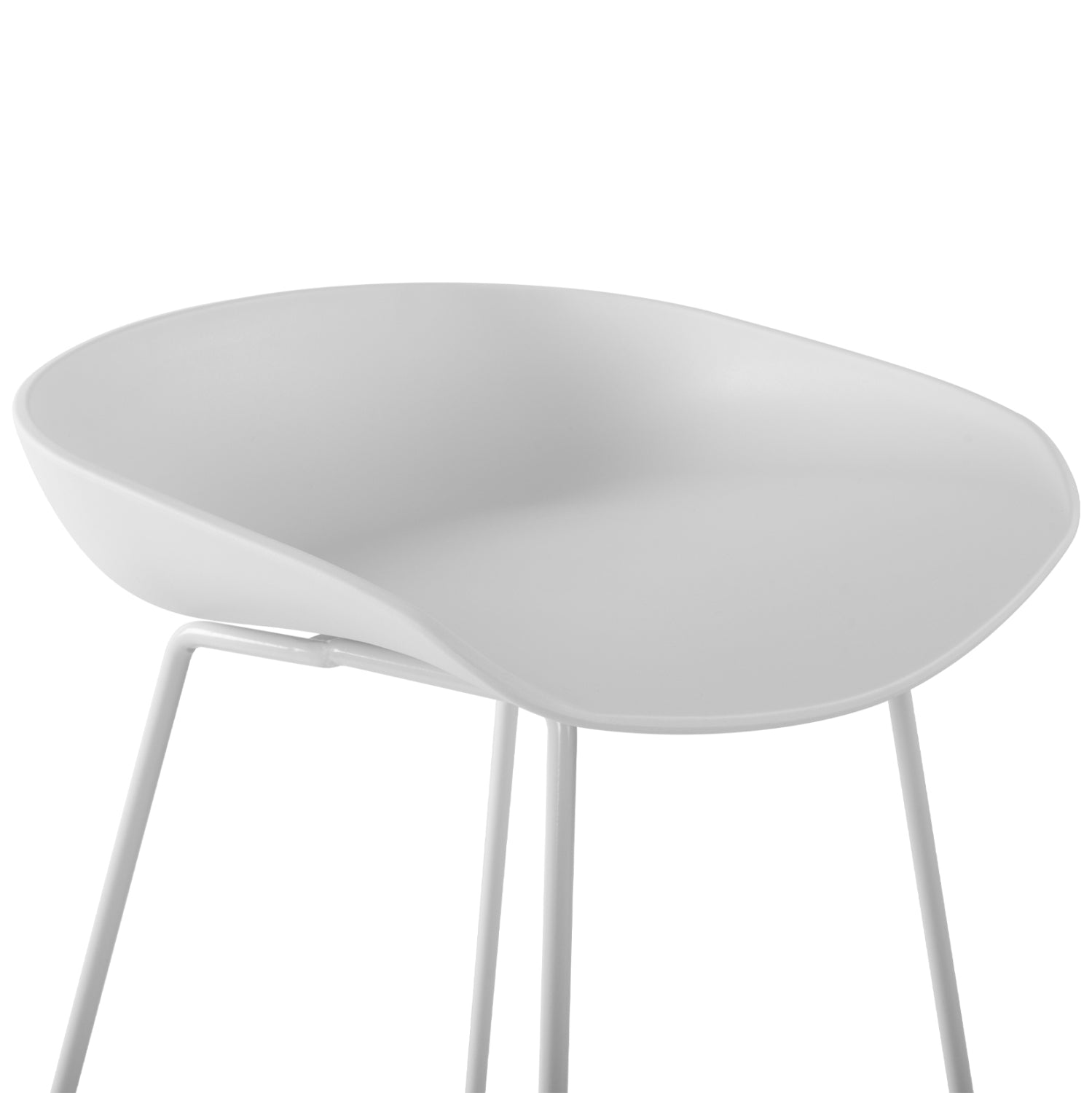 Бар стол Рената бял цвят 47x47x83