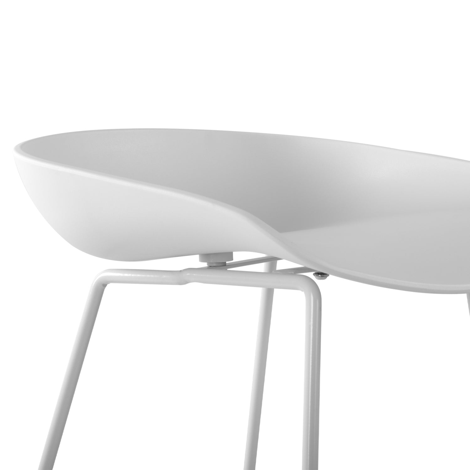 Бар стол Рената бял цвят 47x47x83