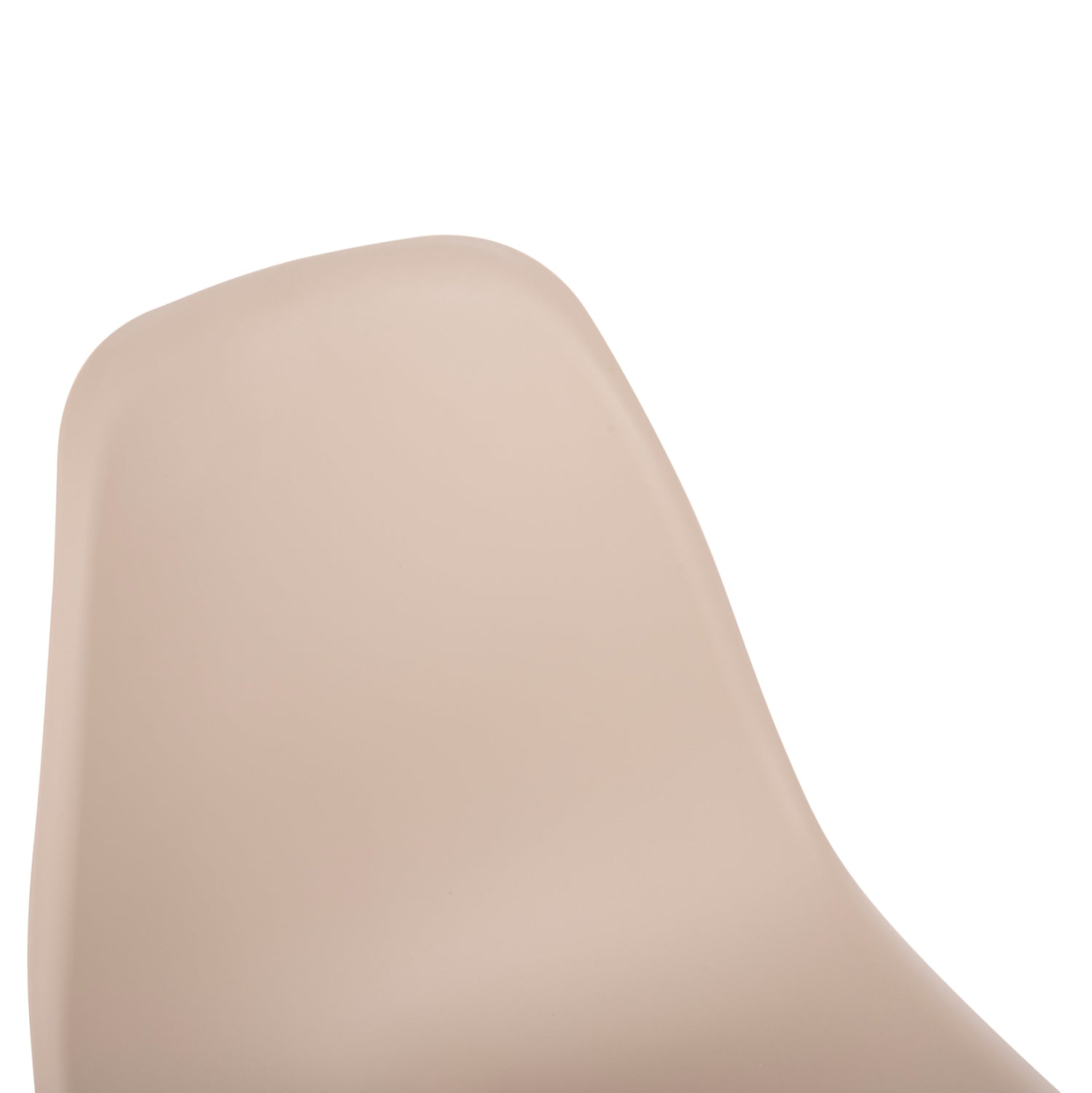 Трапезен стол Иви с дървени крака и седалка от pp-капучино 46x50x82см