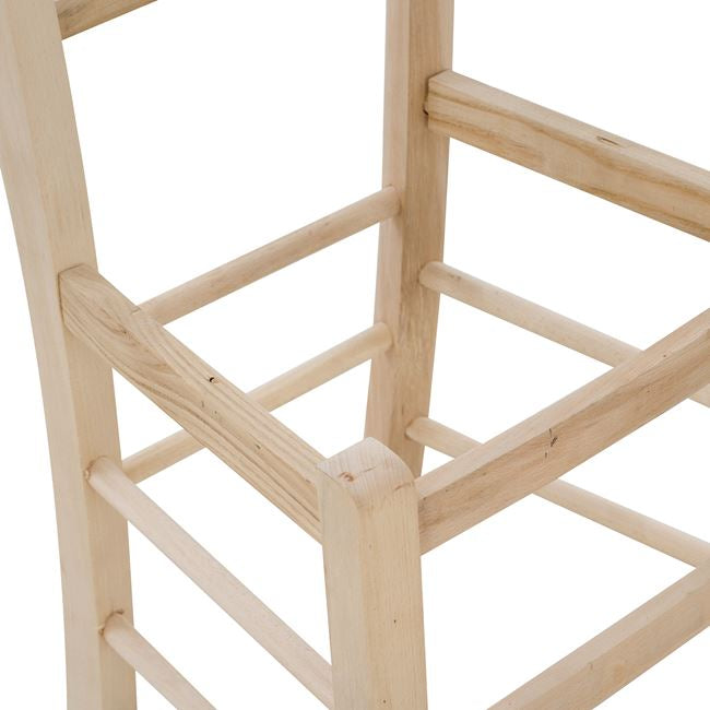 Традиционен стол, небоядисана рамка, 41.5x44.5x88.5см