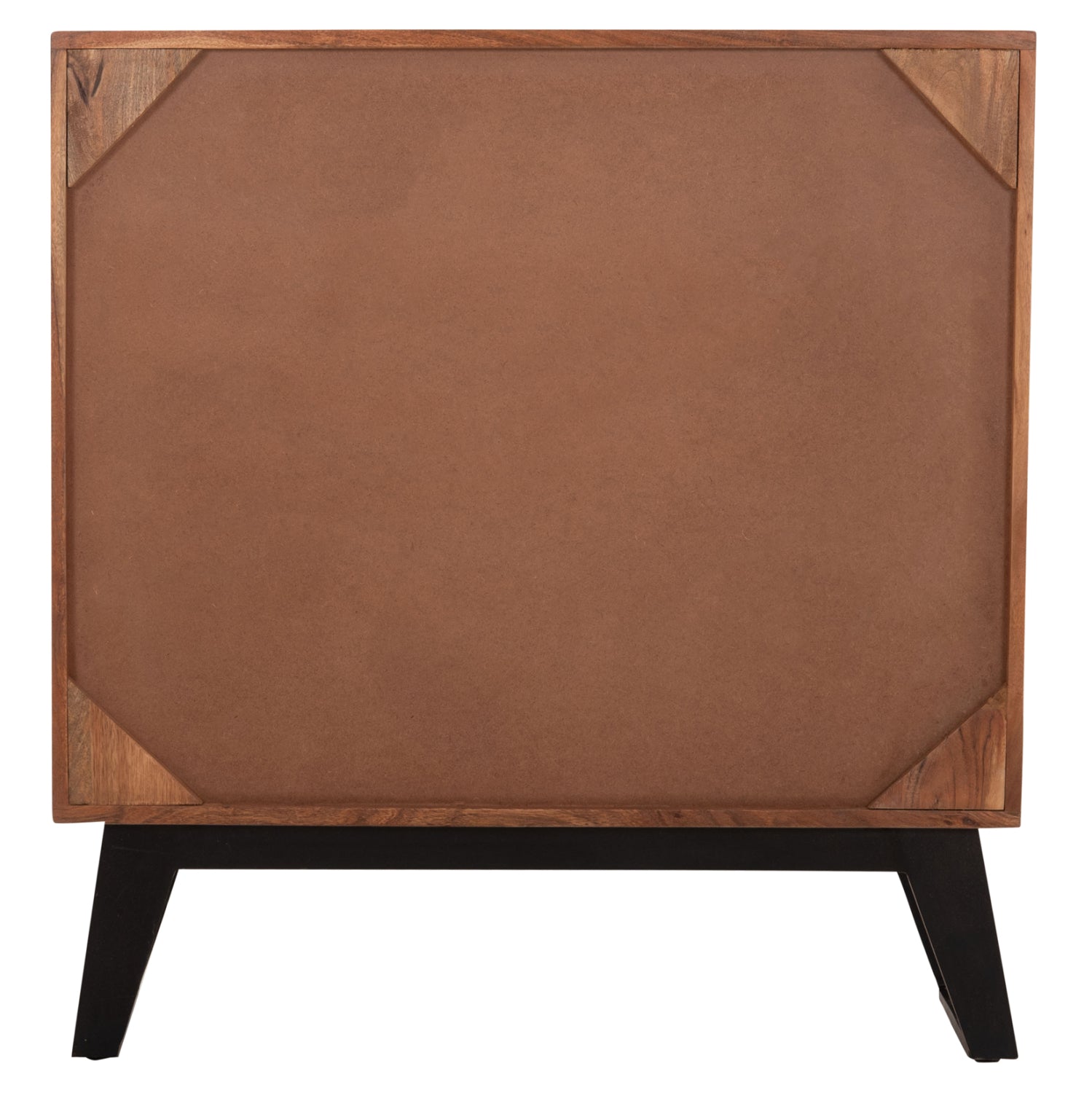 Скрин  FANSI с 3 чекмеджета, изработен от масивна акациева дървесина, 80x35.5x86.5 см