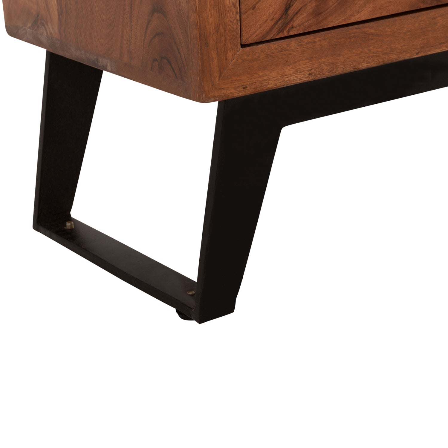 Скрин  FANSI с 3 чекмеджета, изработен от масивна акациева дървесина, 80x35.5x86.5 см