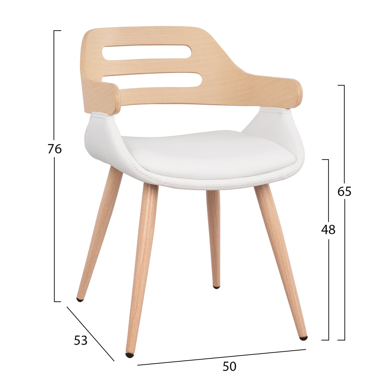 Посетителски стол  SUPERIOR PRO бял