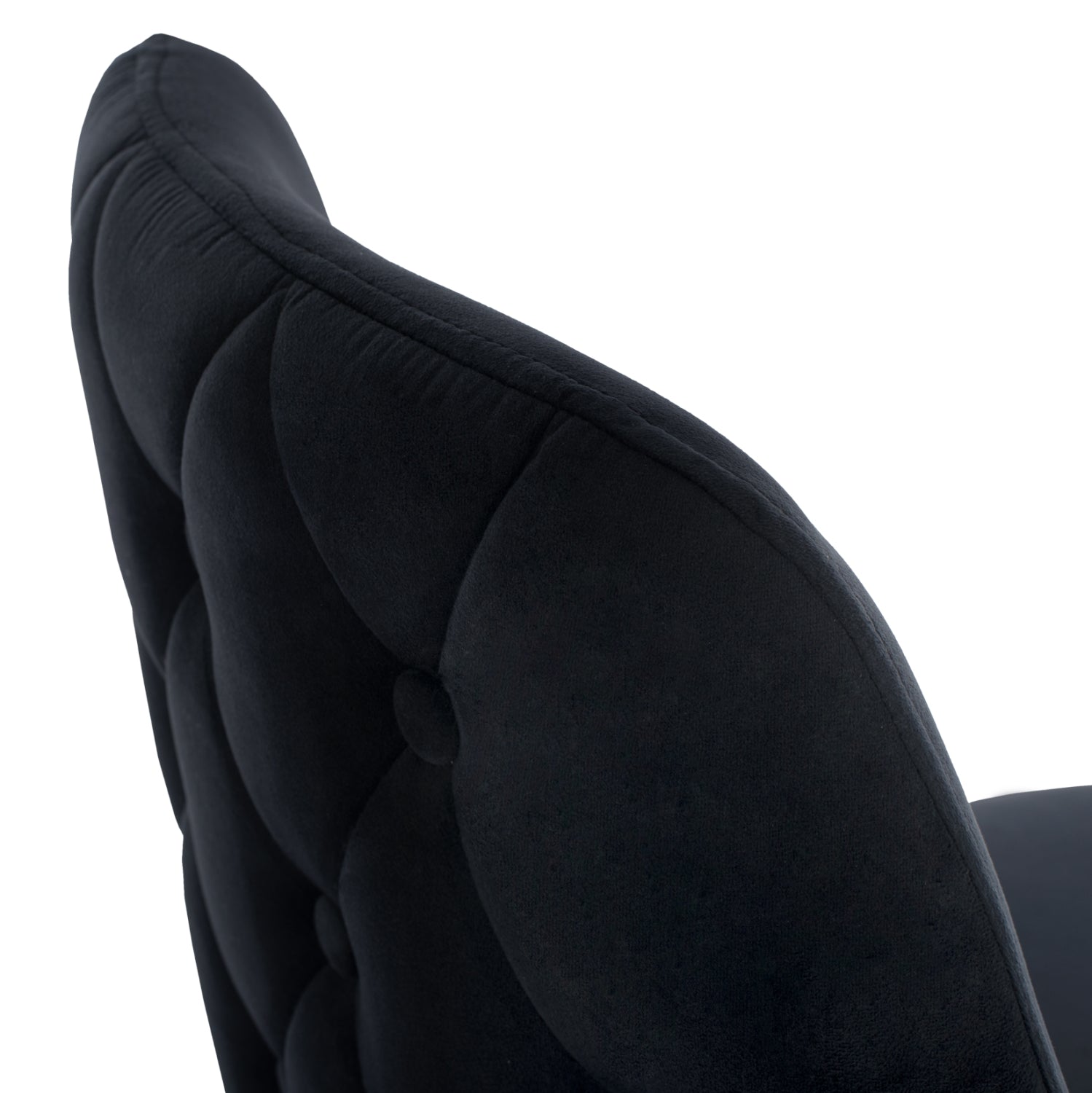 Бар стол Пейдж кадифе черен цвят