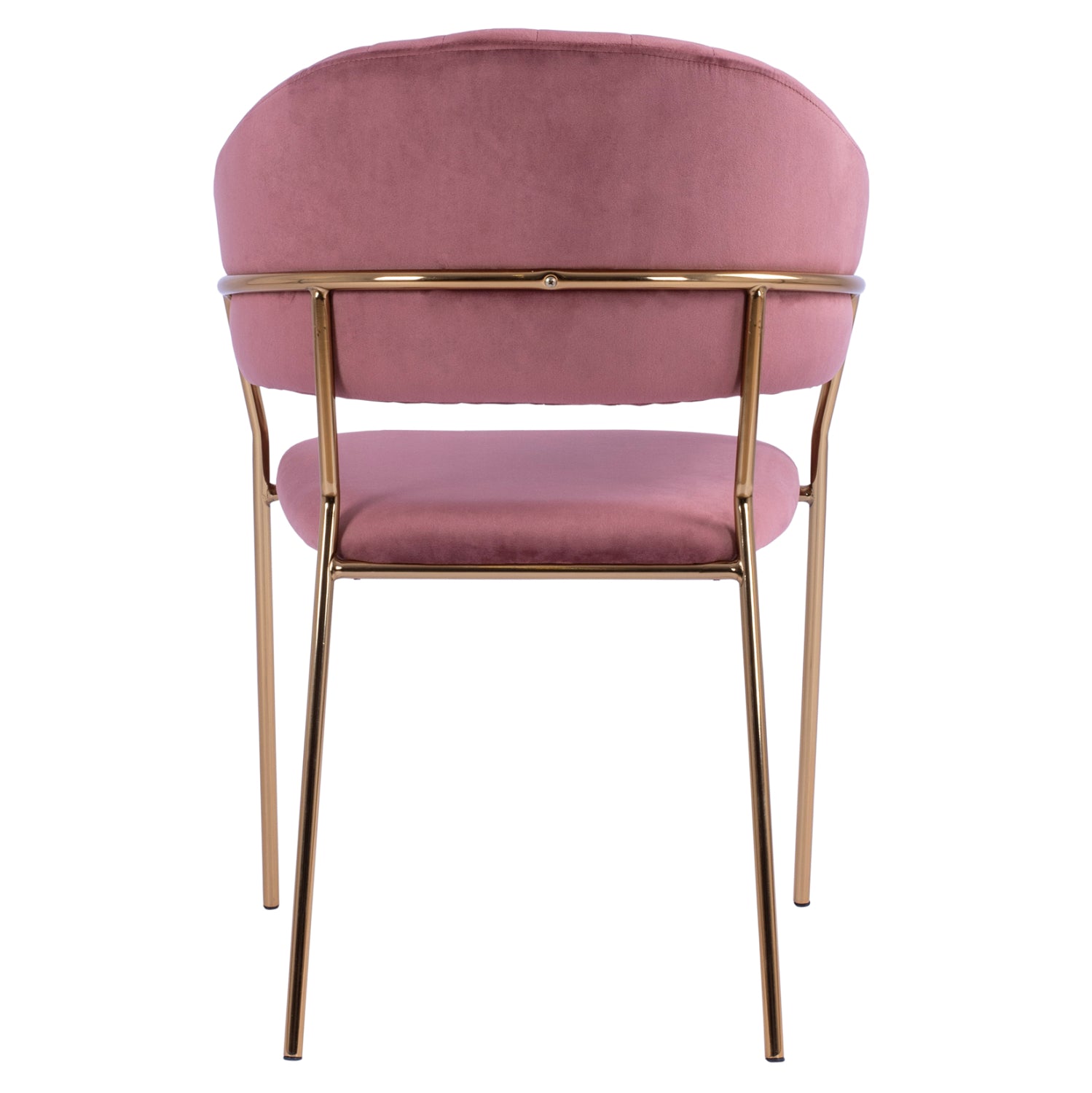 Кресло Теодор златисти крака - розово