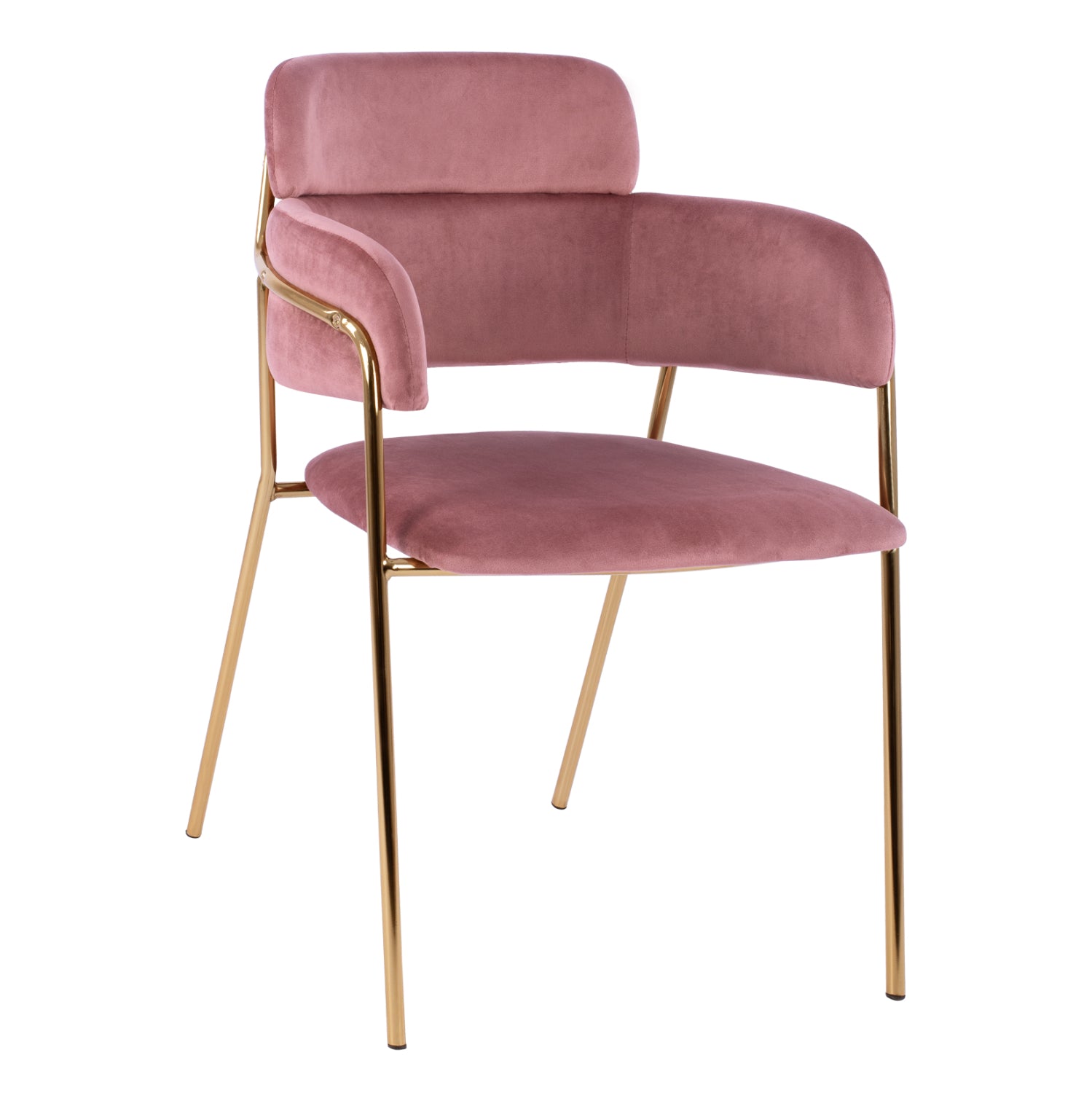 Кресло KELSO голд розов цвят