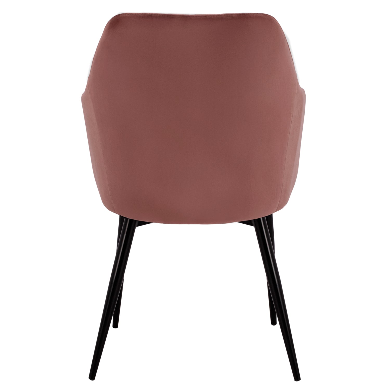 Стол Чарли кадифе цвят черен-розов