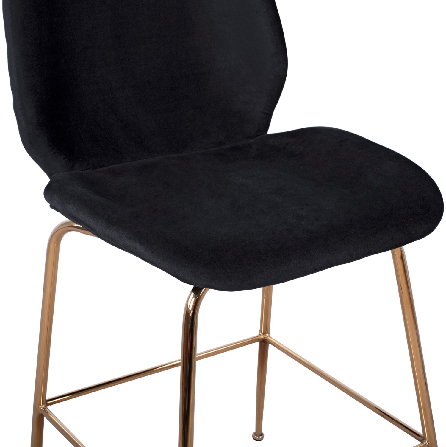 Бар стол Нора голд черен цвят 52x61.5x103