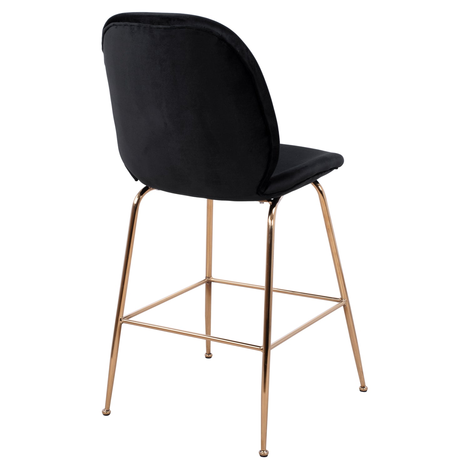 Бар стол Нора голд черен цвят 52x61.5x103