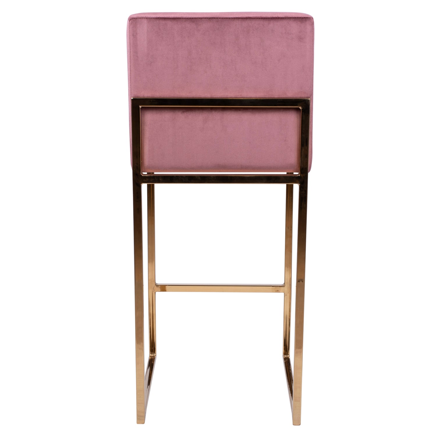 Бар стол PIPER голд розов цвят