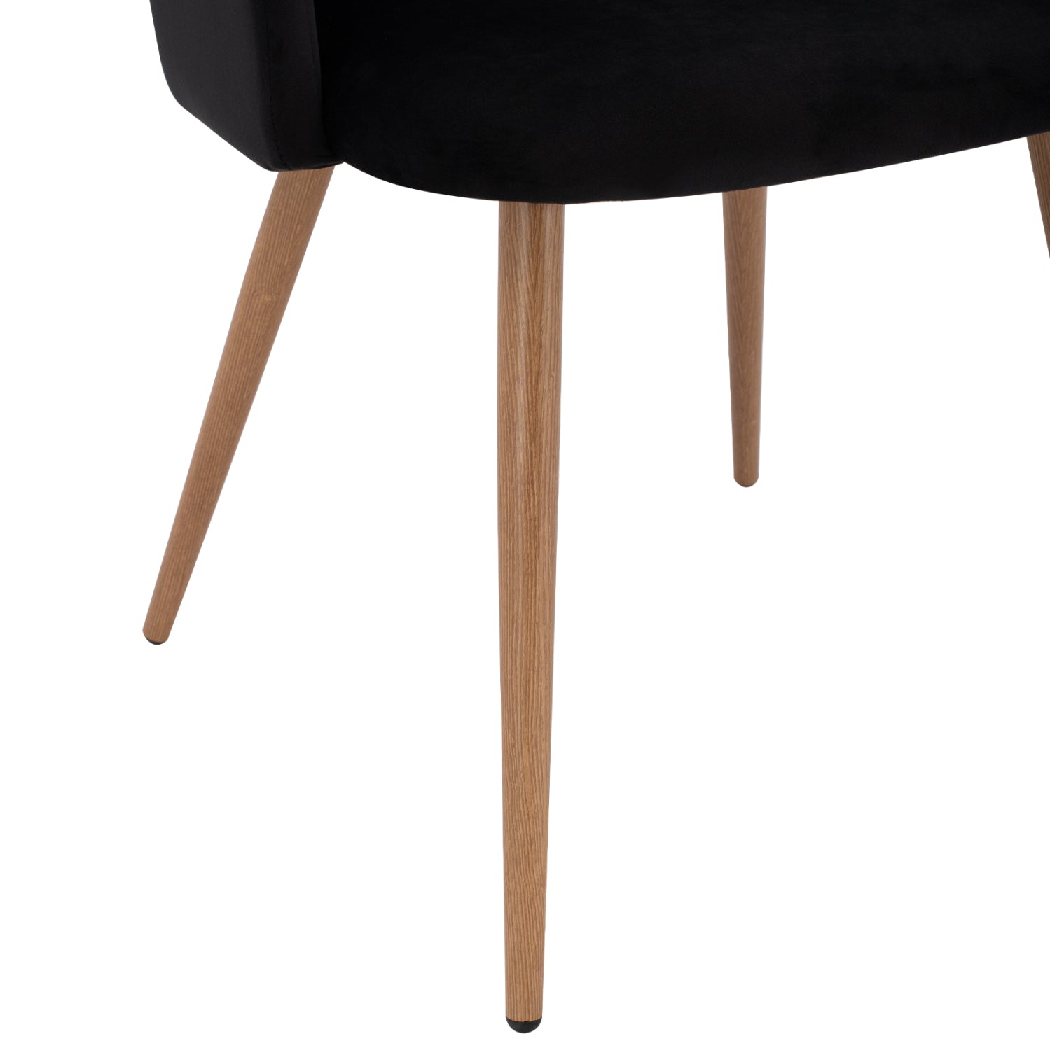 Кресло LEAH кадифе черен цвят