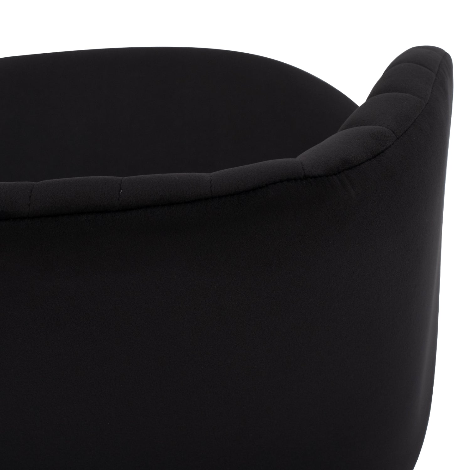 Кресло LEAH кадифе черен цвят