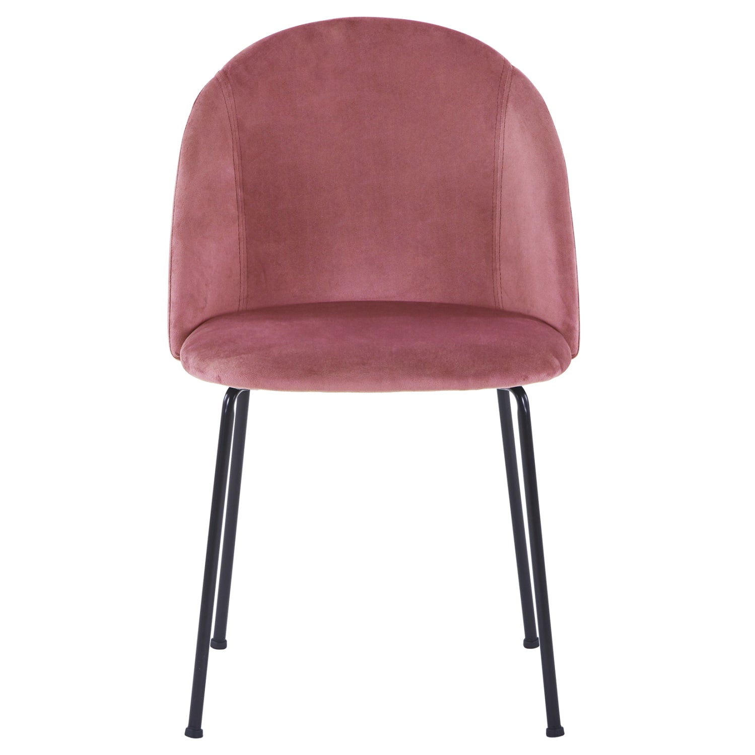 Стол Клара кадифе розов цвят