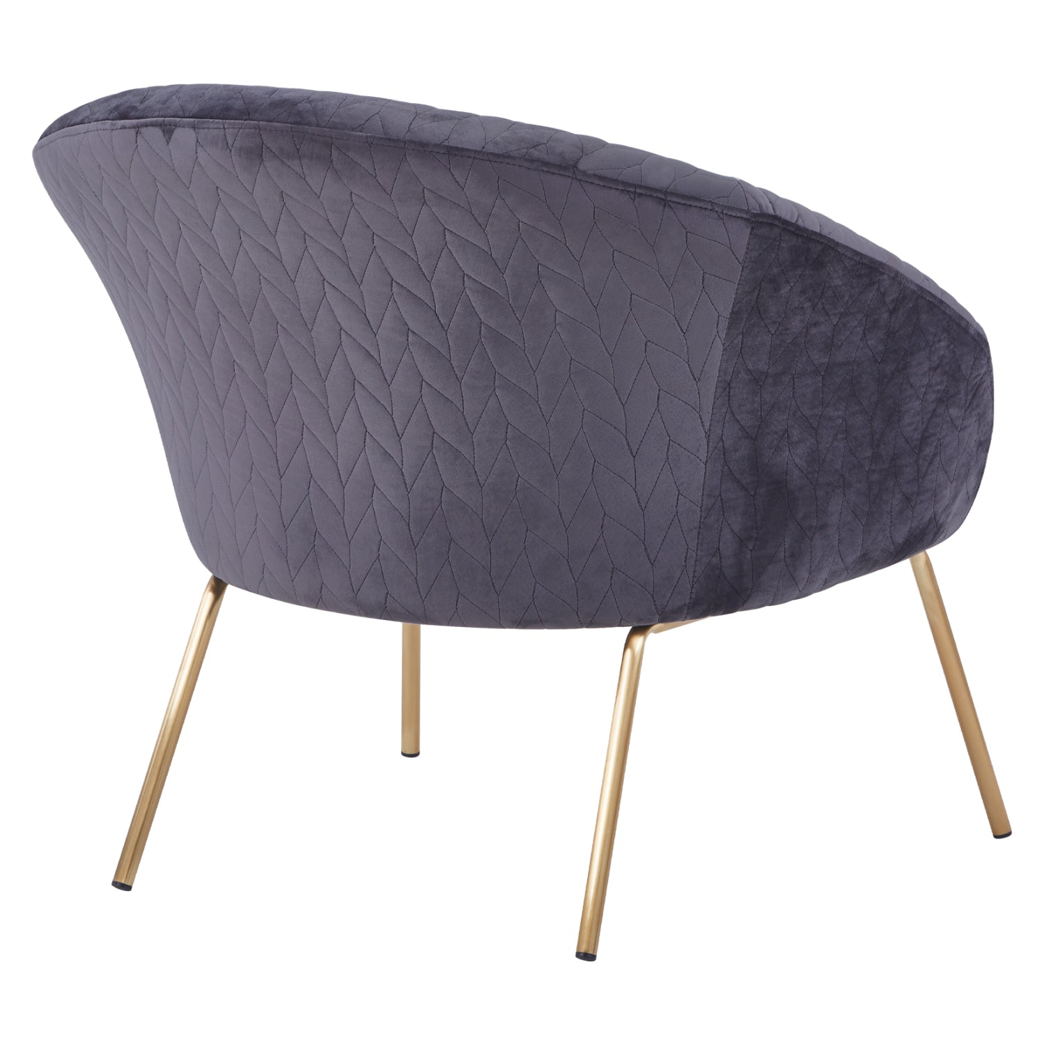 Кресло Джойс голд сив цвят 80X76X75