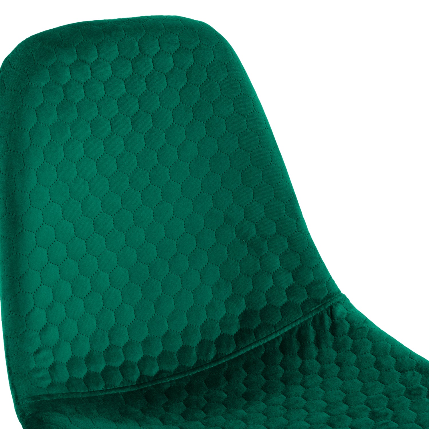 Стол Люсил кадифе зелен цвят