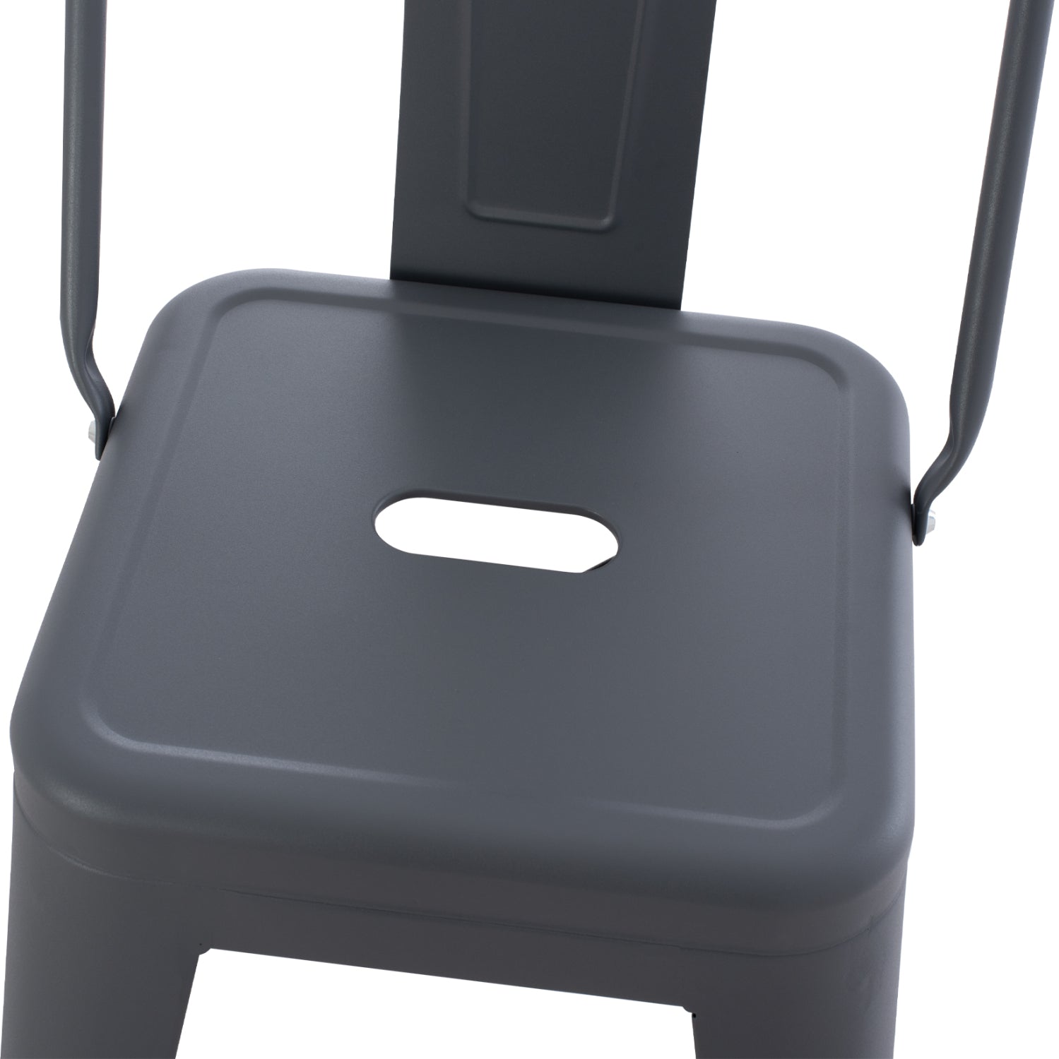 Бар стол Мелита сив цвят 42x42x98