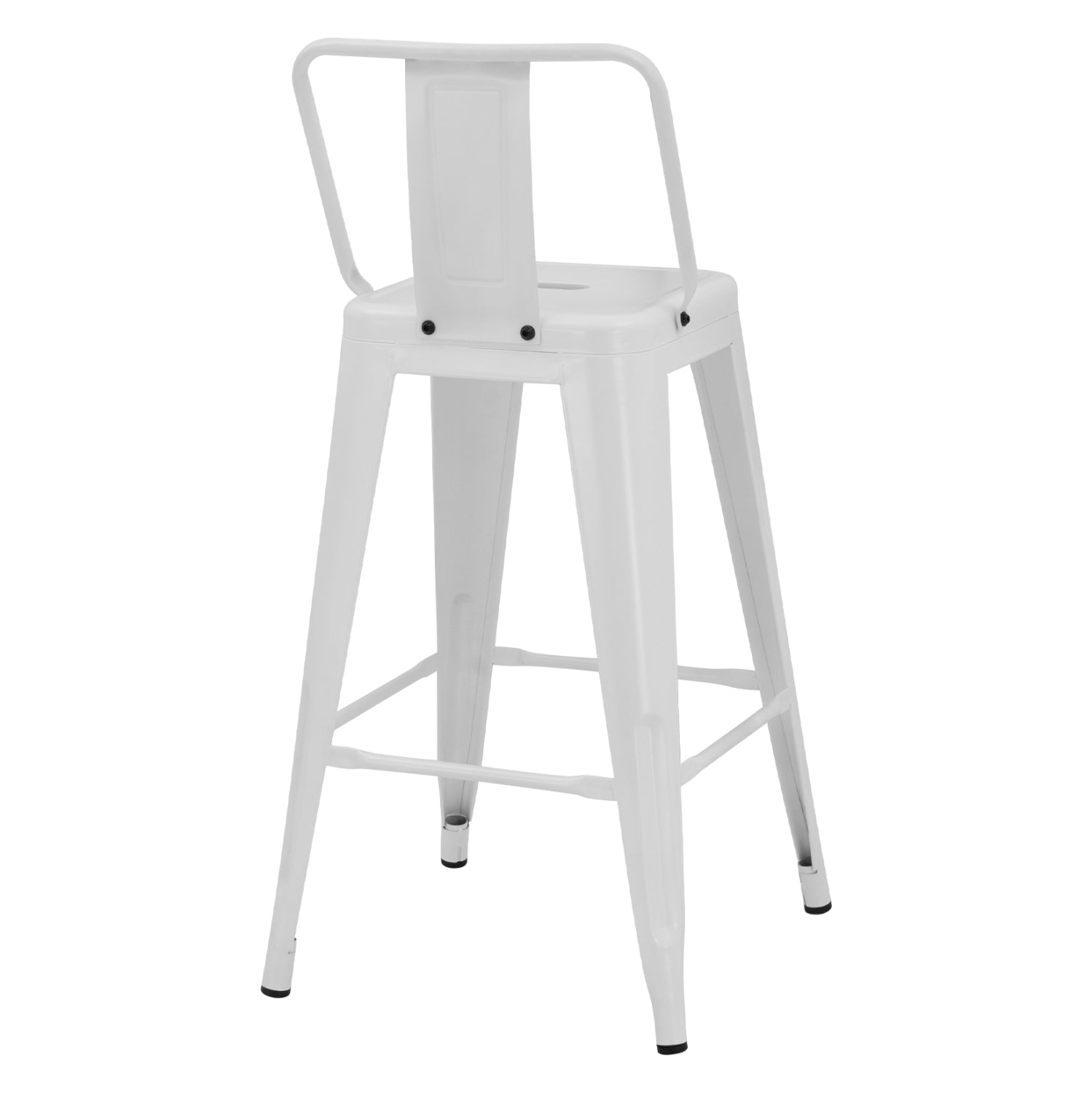 Бар стол Мелита бял мат 42x42x89,5