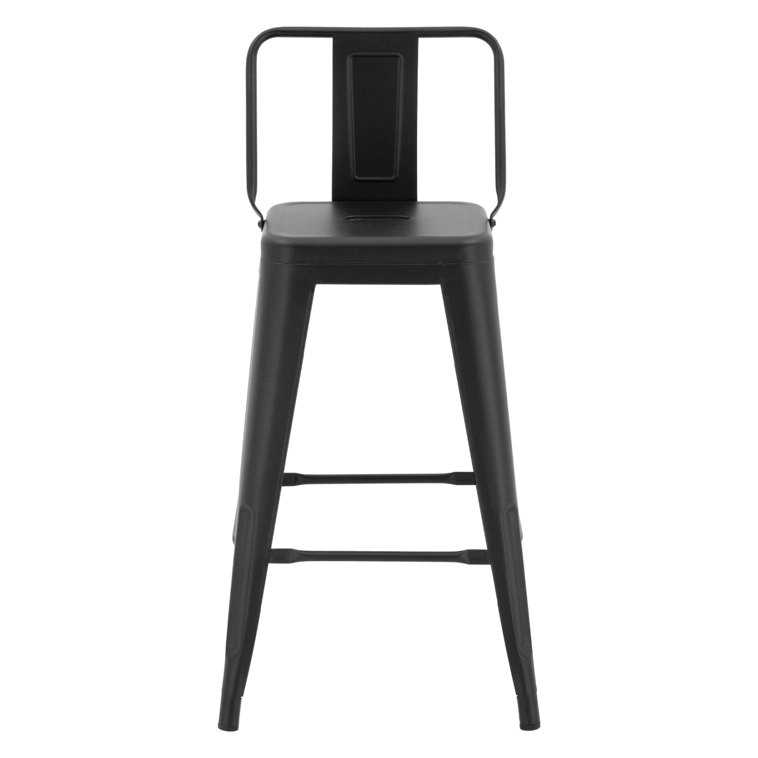 Бар стол Мелита черен мат 42x42x89,5