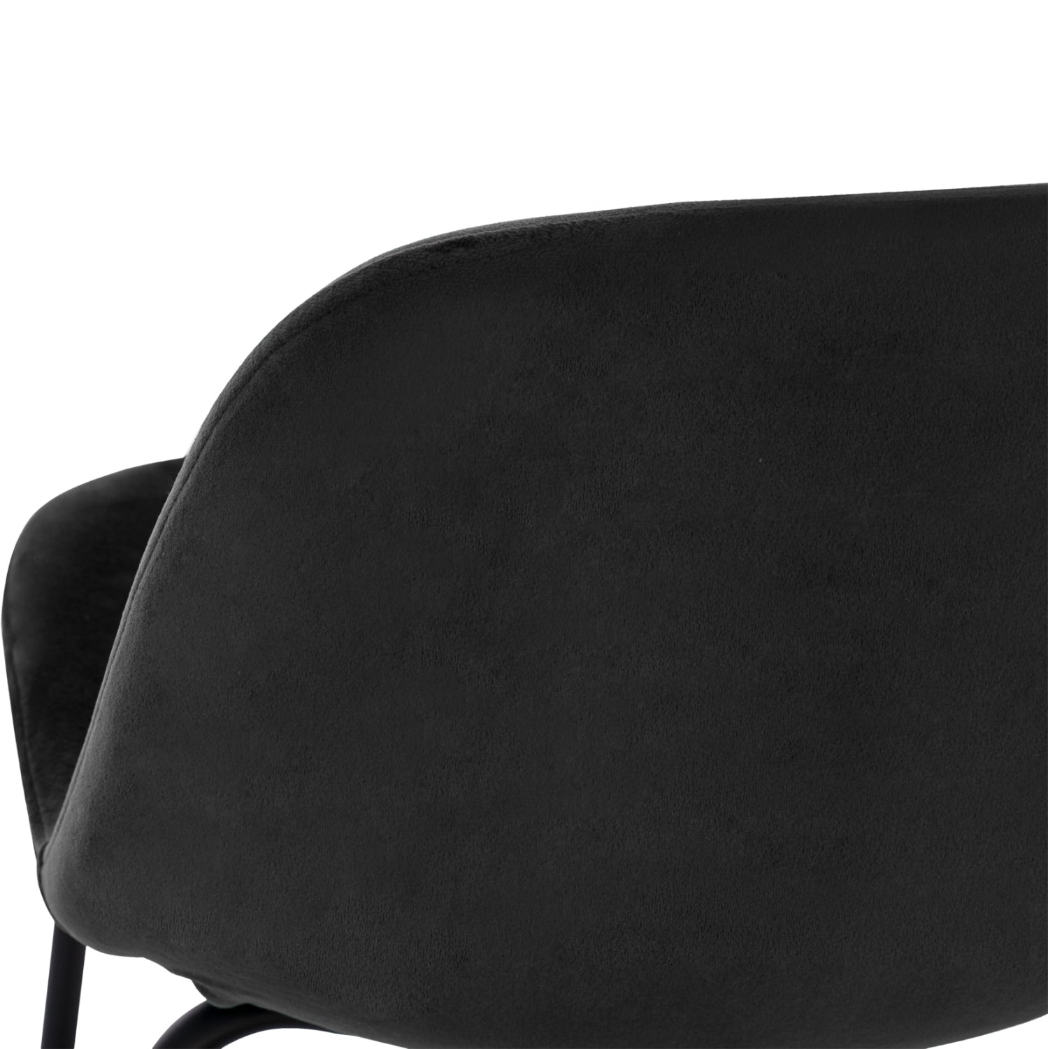 Бар стол VINCENT кадифе черен цвят