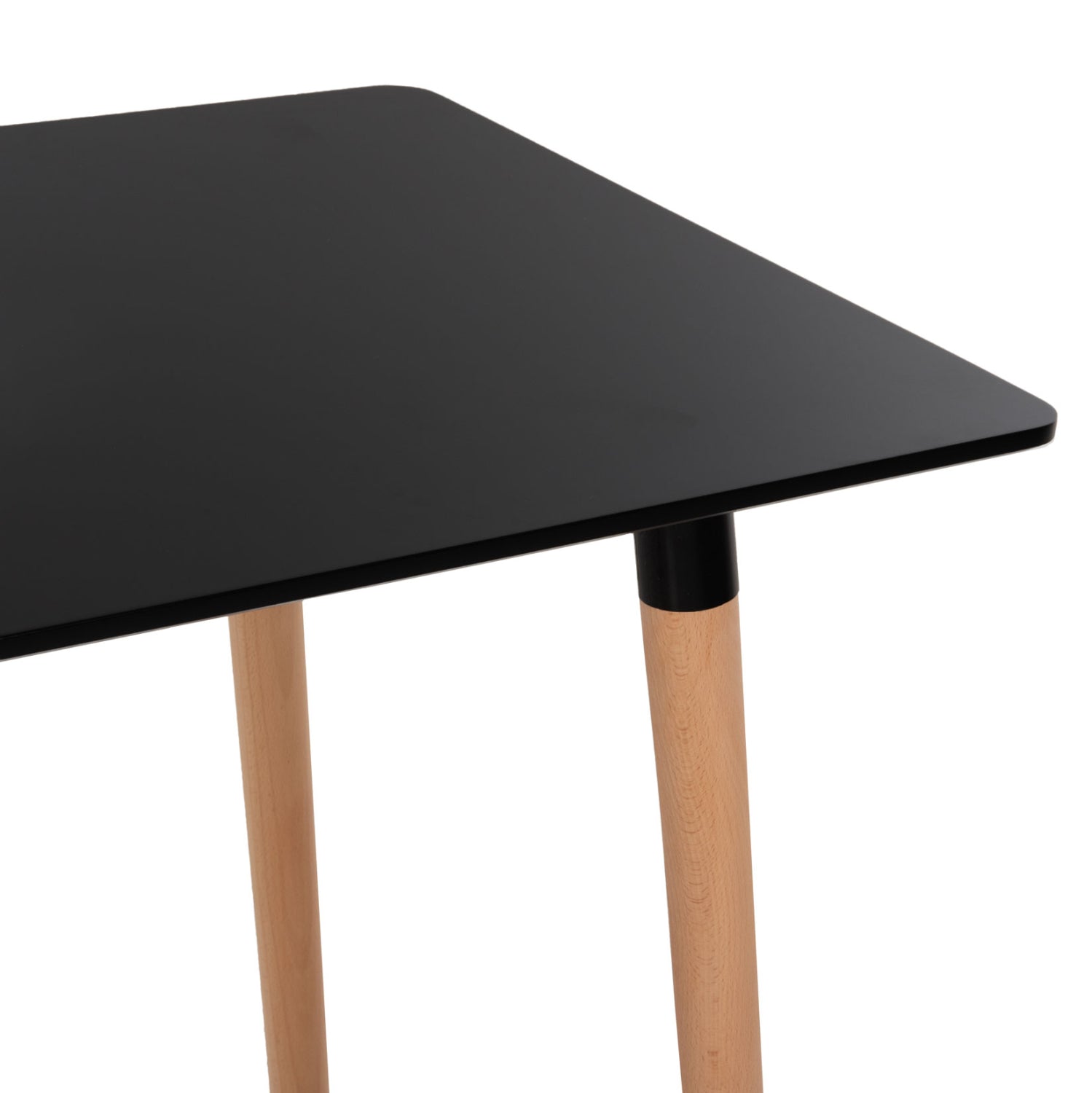 Трапезна маса Тони черен-естествен цвят 120Χ60X74см