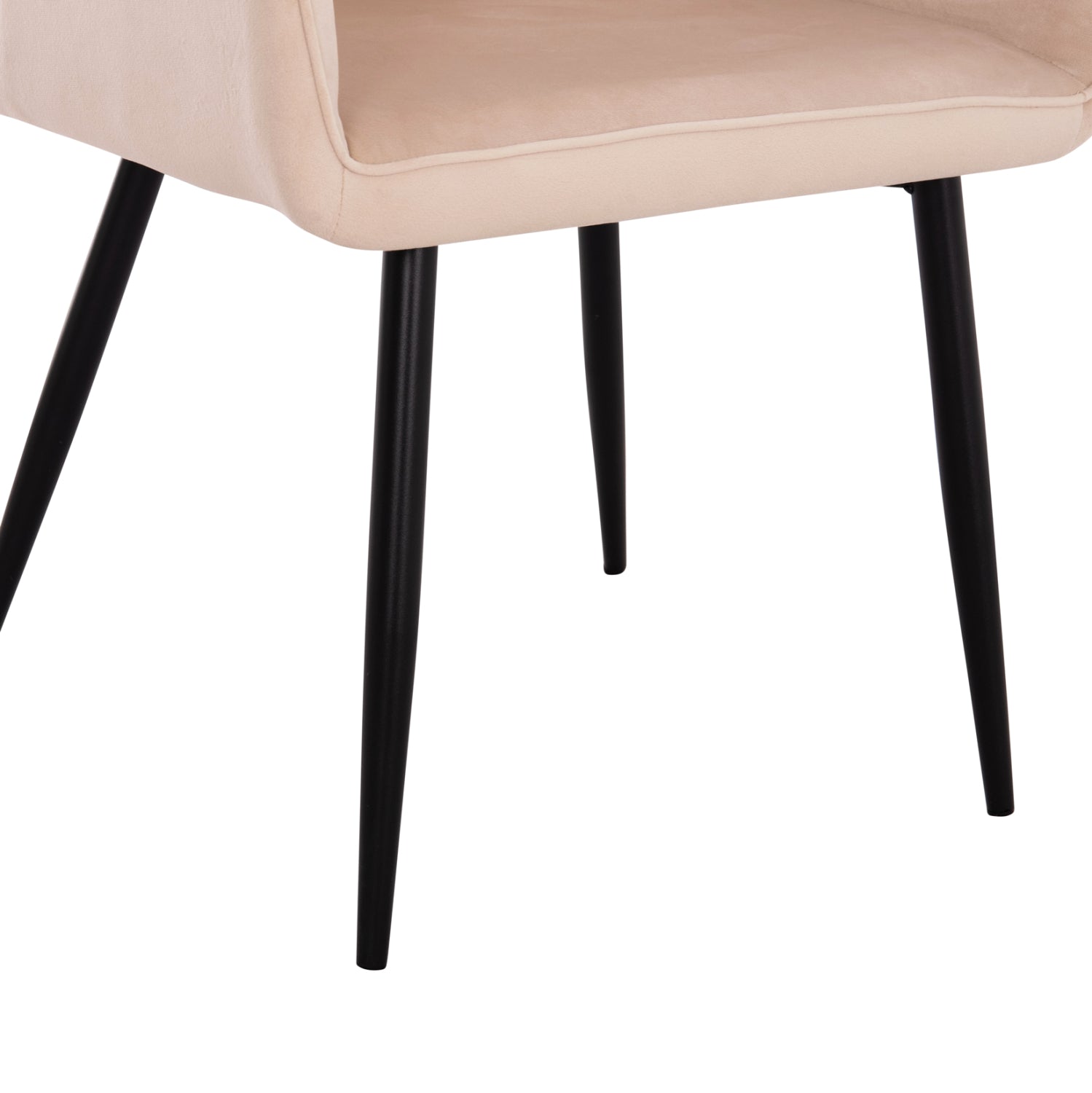 Трапезен стол LATRELL цвят екрю 57x56x84см.