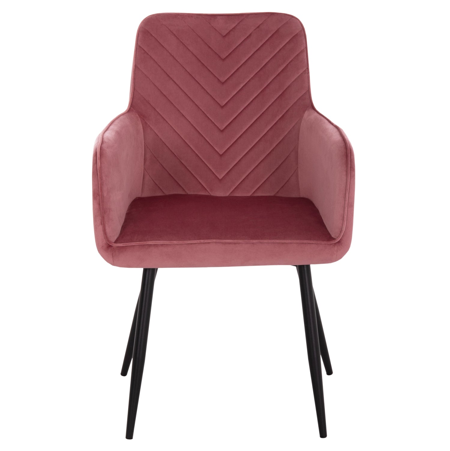 Фотьойл Latrell, цвят изгнила ябълка кадифе и черни метални крака, 54x57x84см.