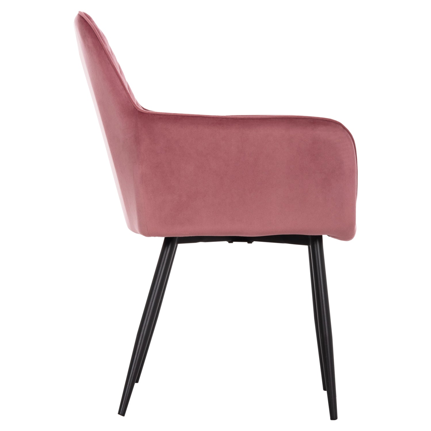 Фотьойл Latrell, цвят изгнила ябълка кадифе и черни метални крака, 54x57x84см.