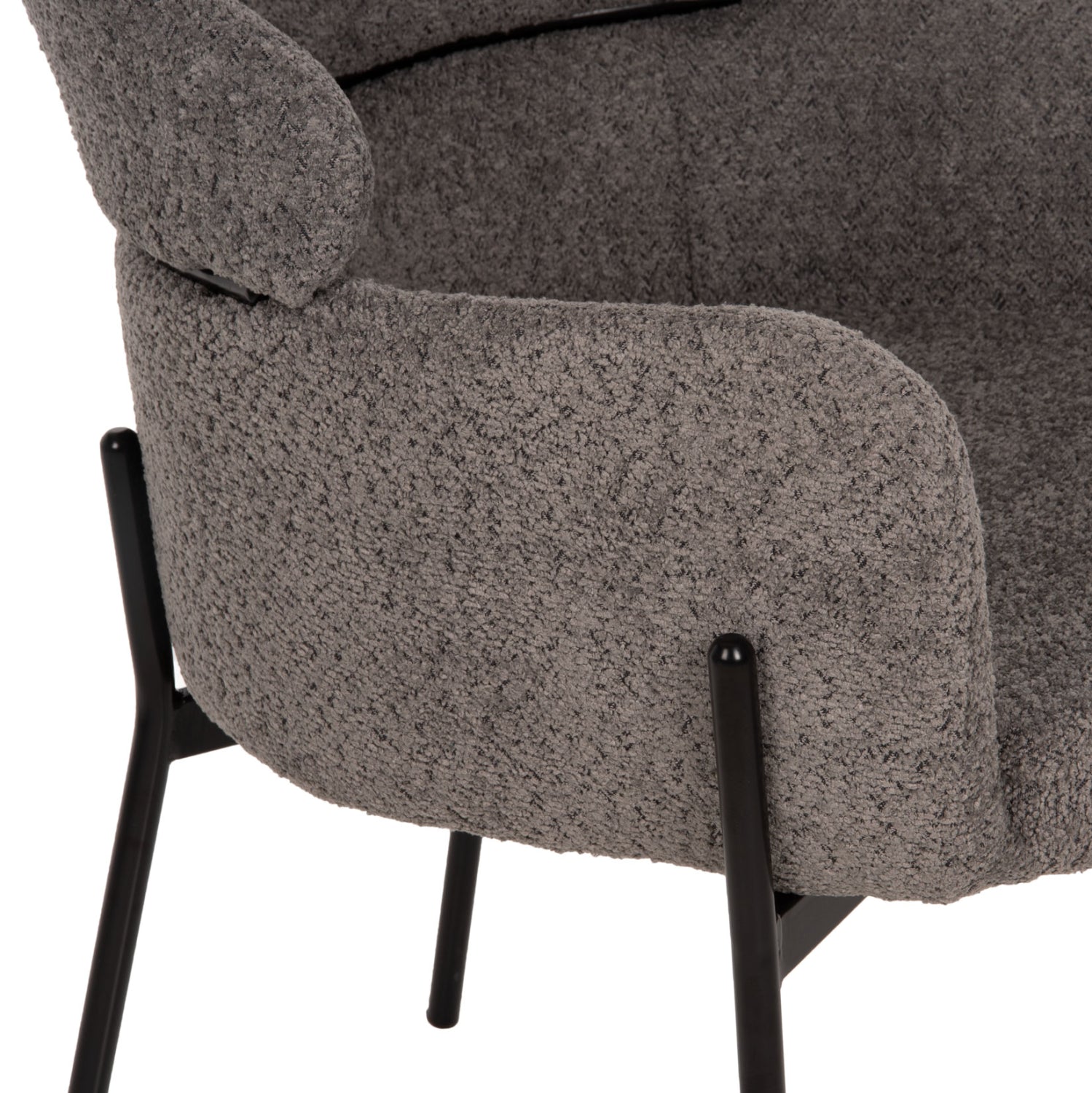 Кресло WOLF букле сив цвят