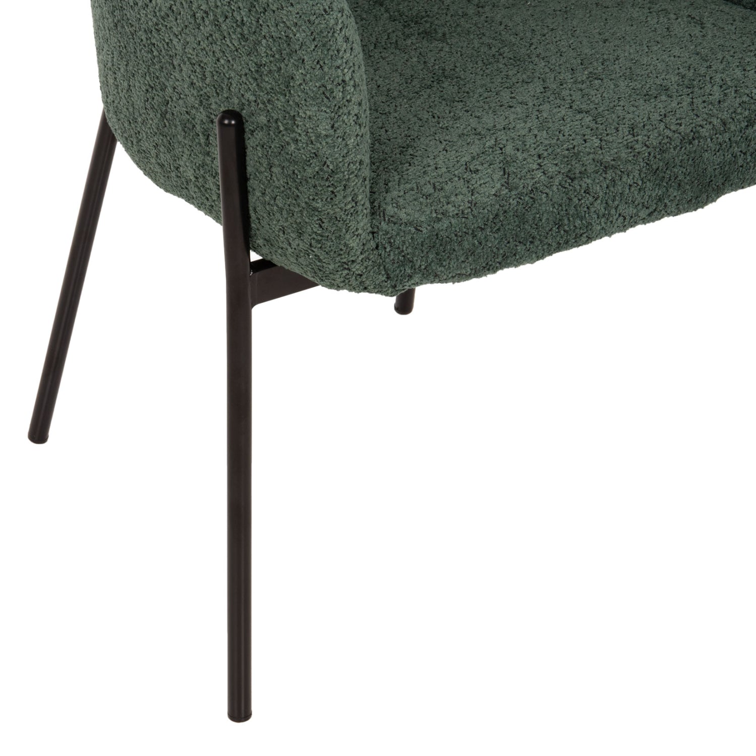 Кресло WOLF букле цвят зелен петрол