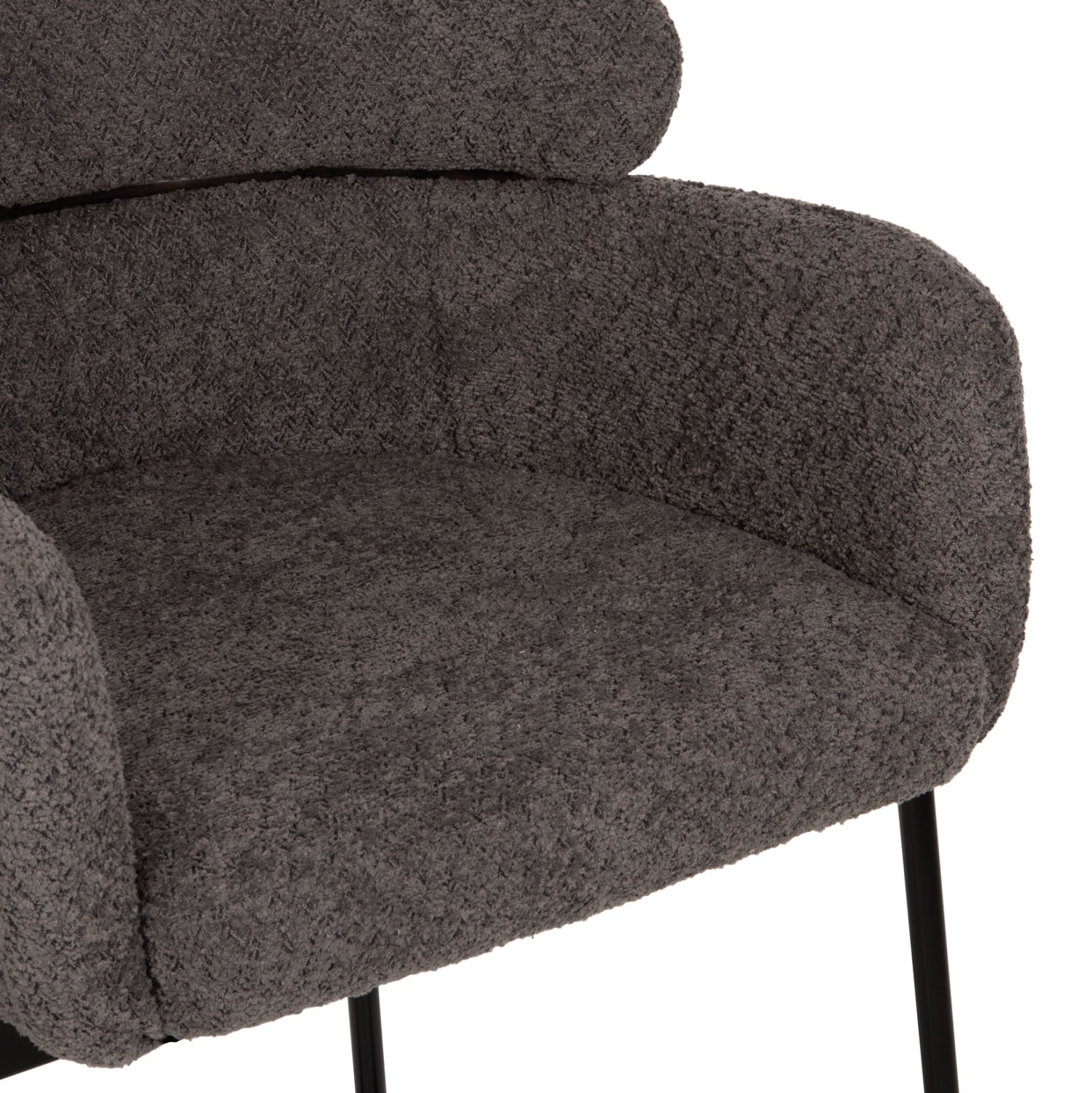 Бар стол волф букле сив цвят