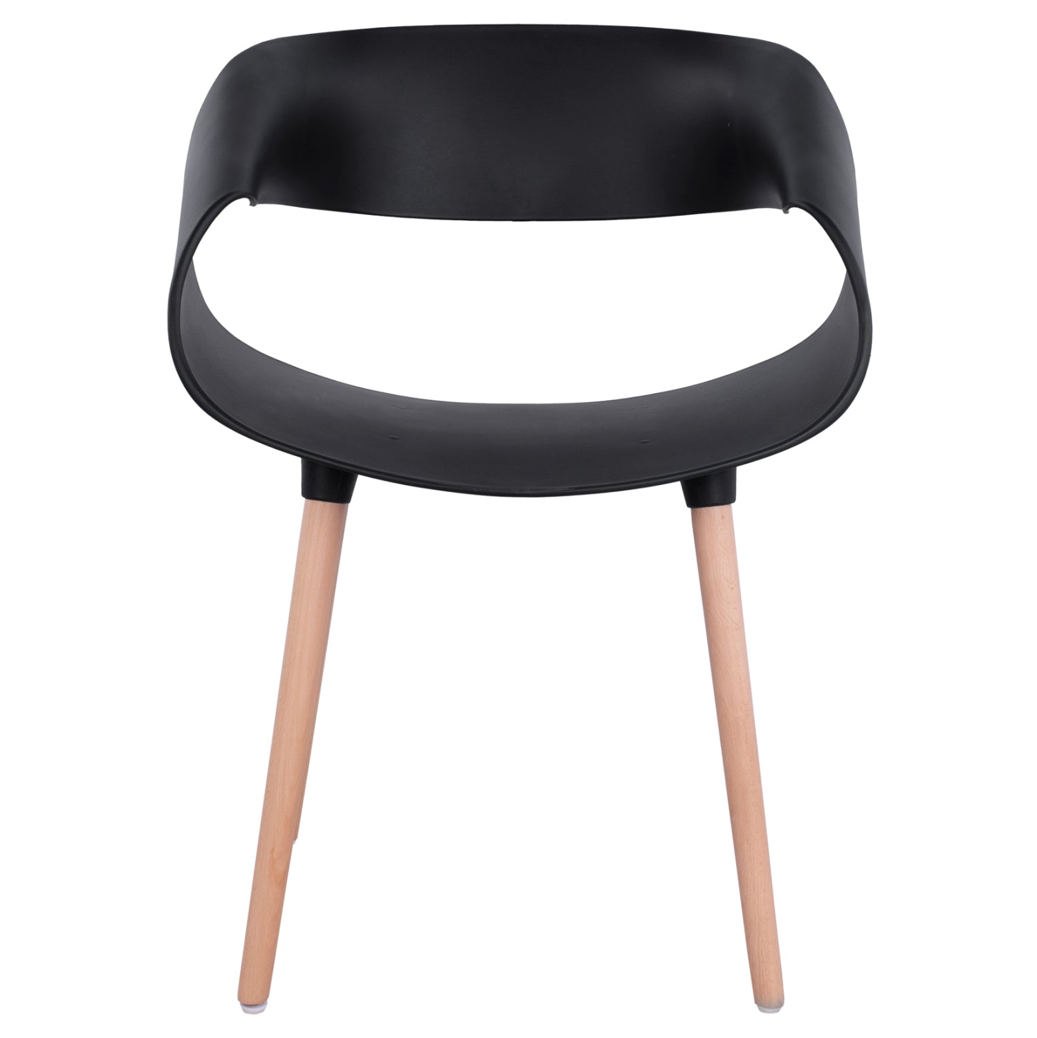 Кресло MAGGIE цвят черен-натурал 59x53x80