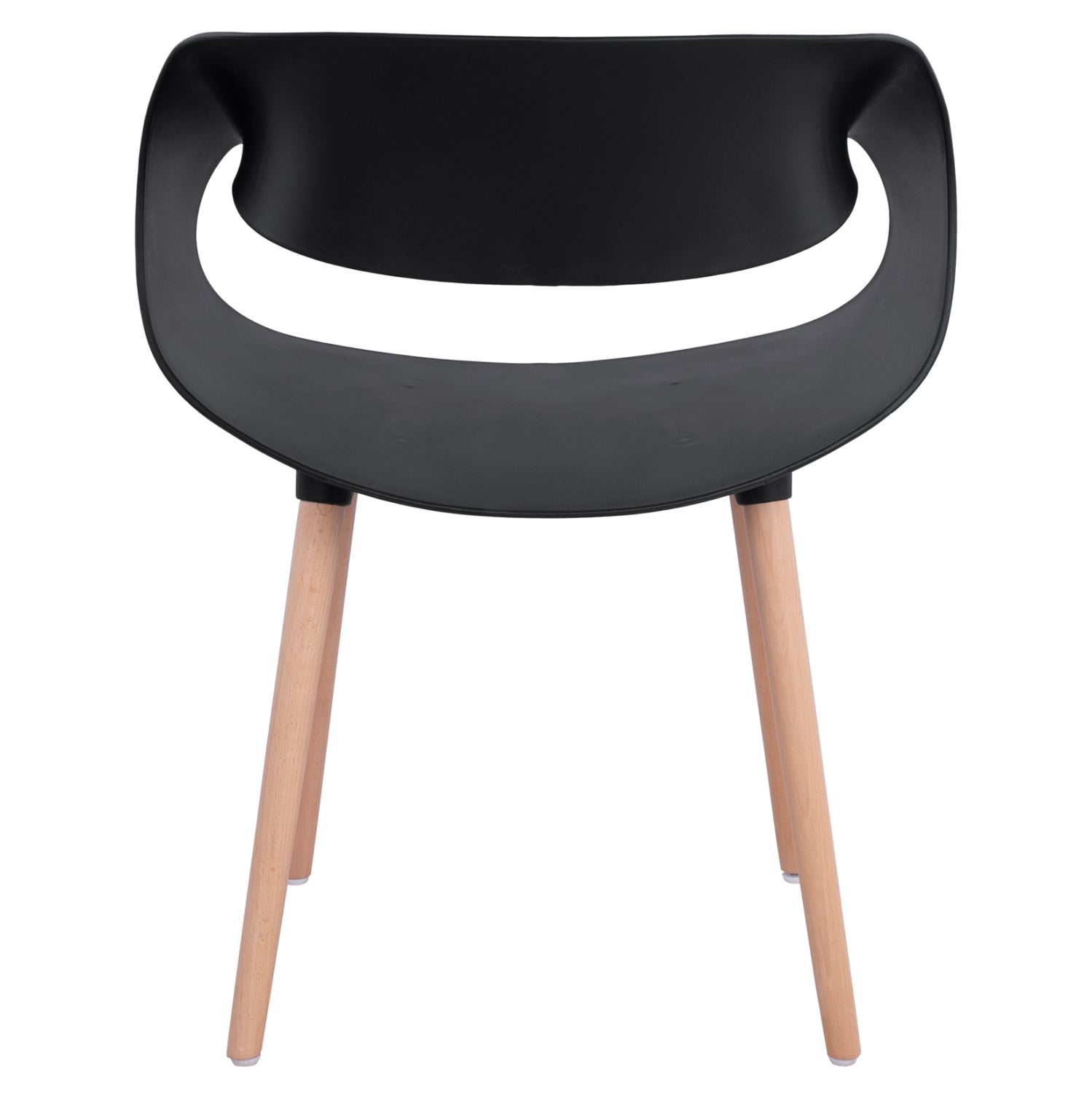 Кресло MAGGIE цвят черен-натурал 59x53x80