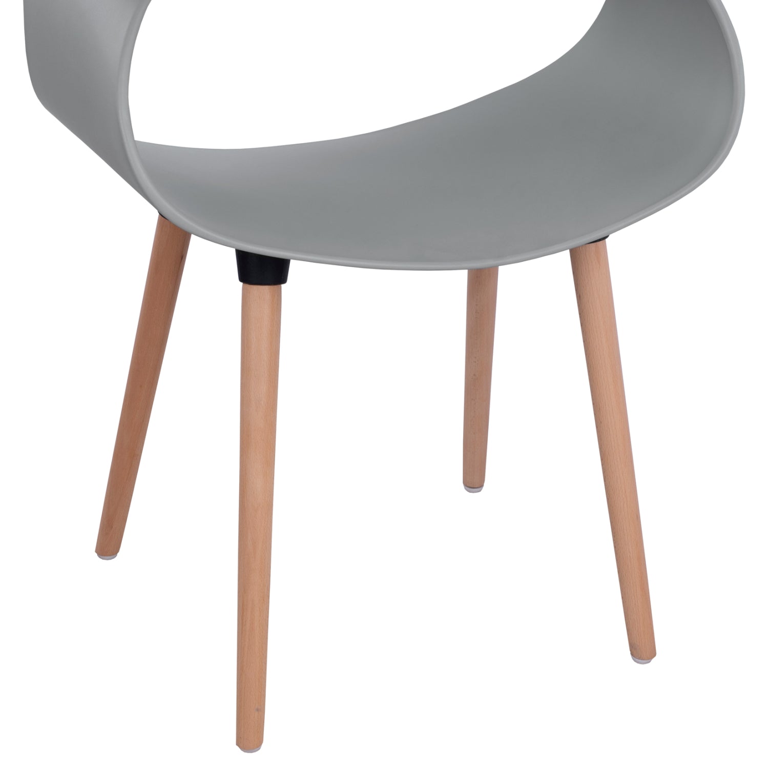 Кресло MAGGIE цвят сив-натурал 59x53x80