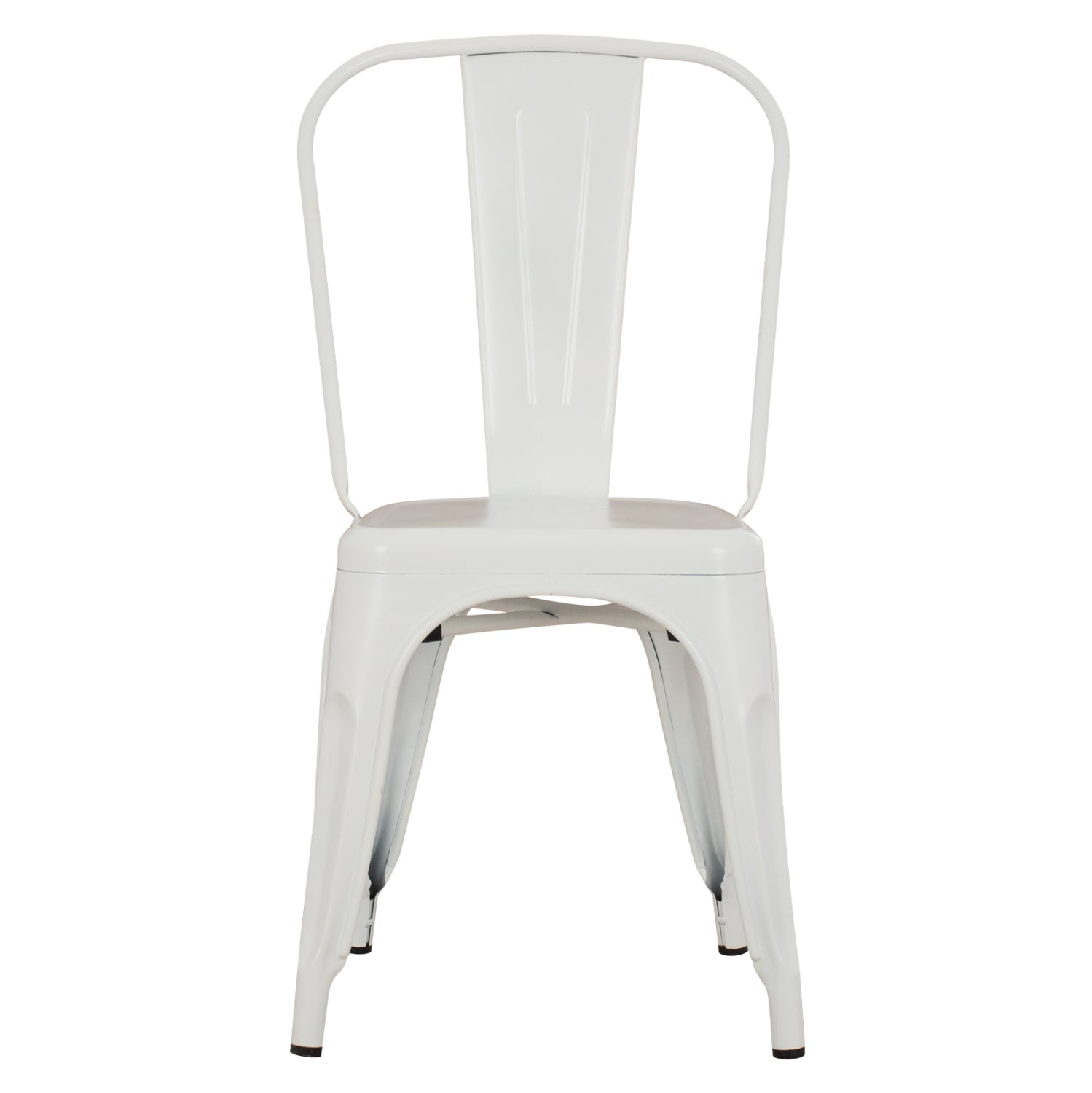 Метален стол Мелита -про бял мат 44x47x84.5см