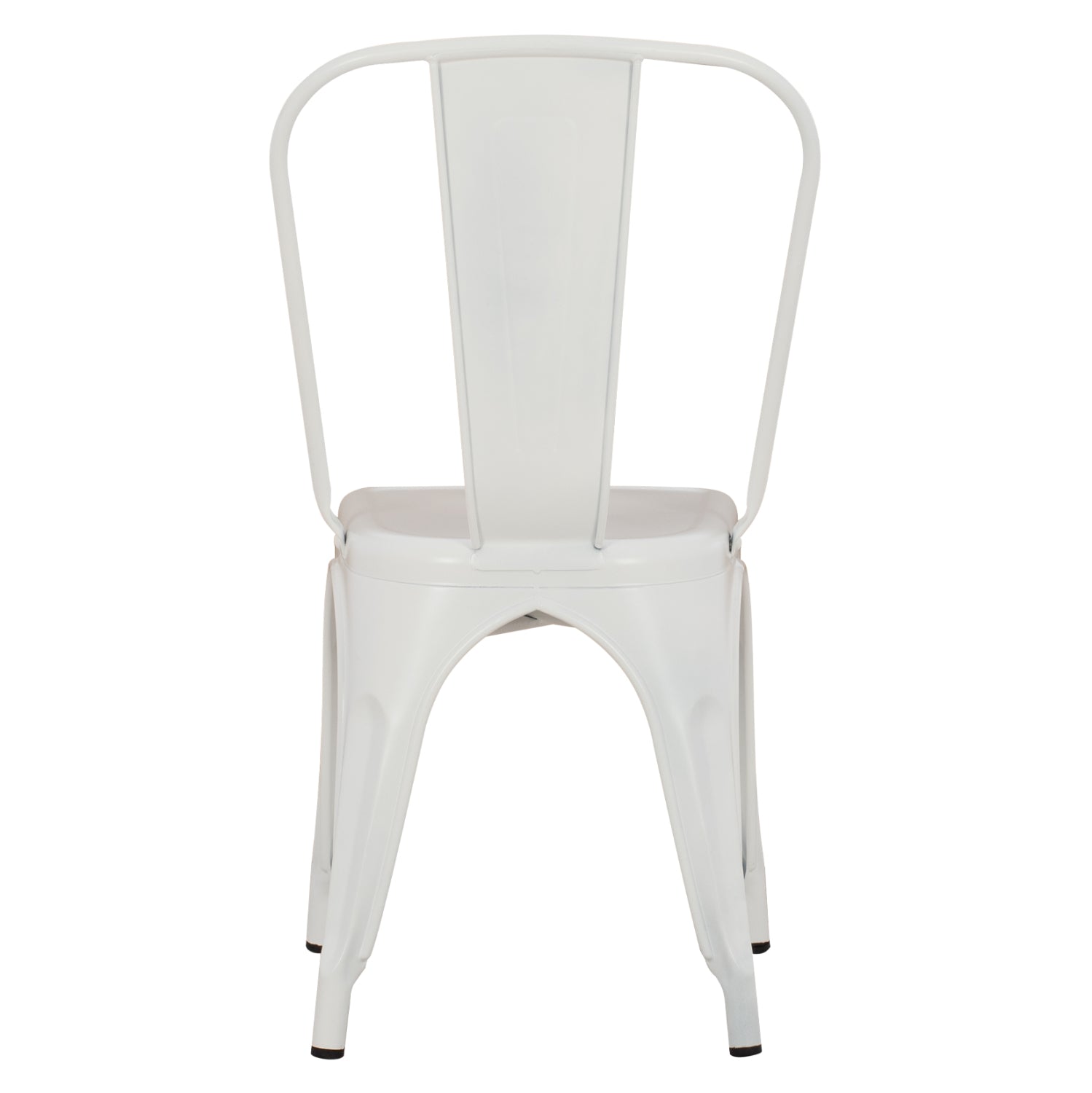 Метален стол Мелита -про бял мат 44x47x84.5см