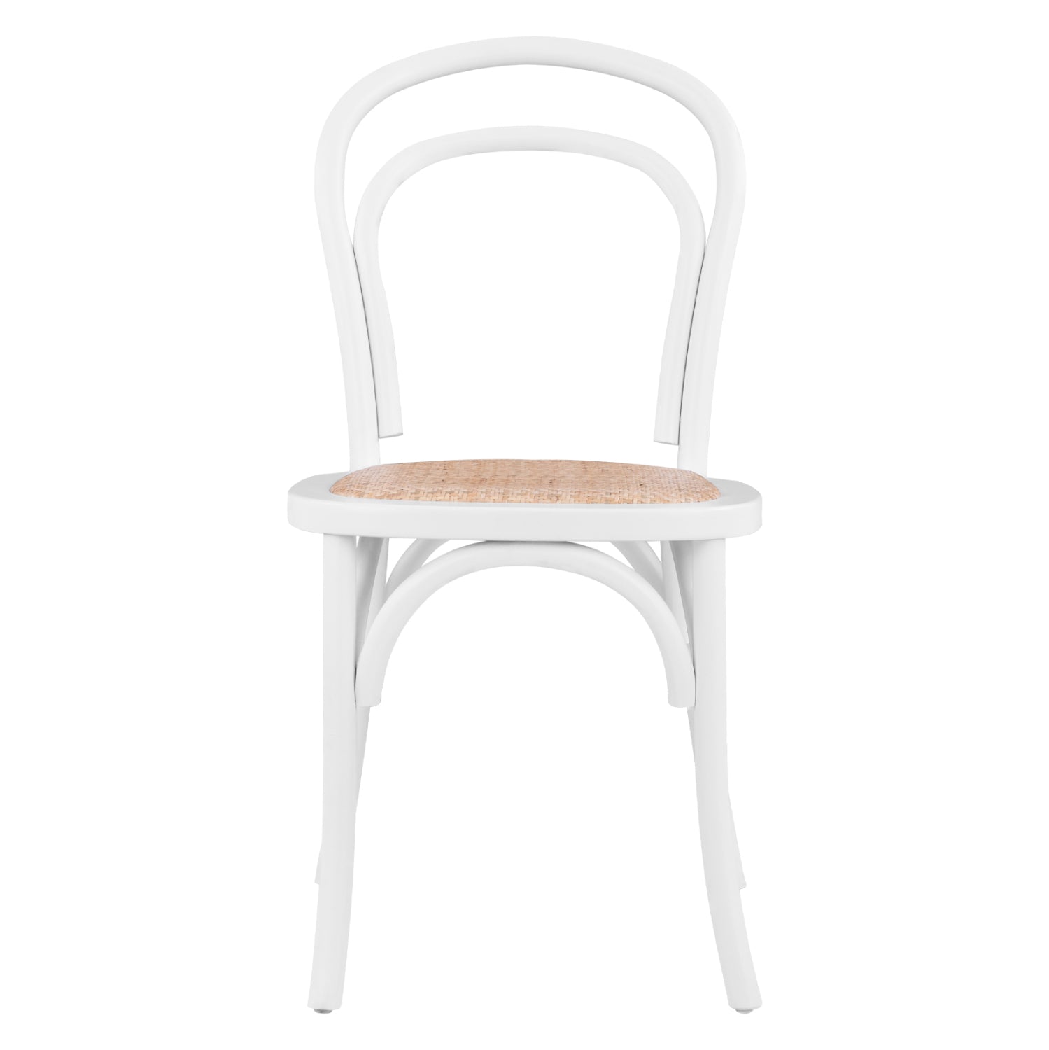 Дървен стол ALIYAH бял цвят 45x54x89