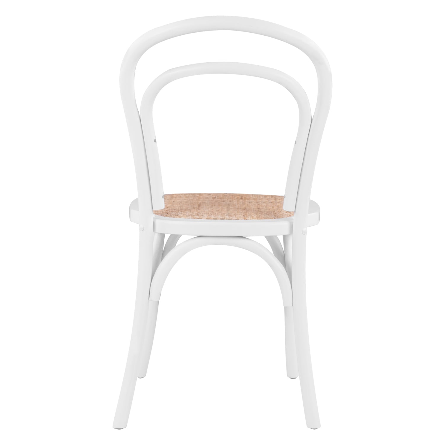 Дървен стол ALIYAH бял цвят 45x54x89