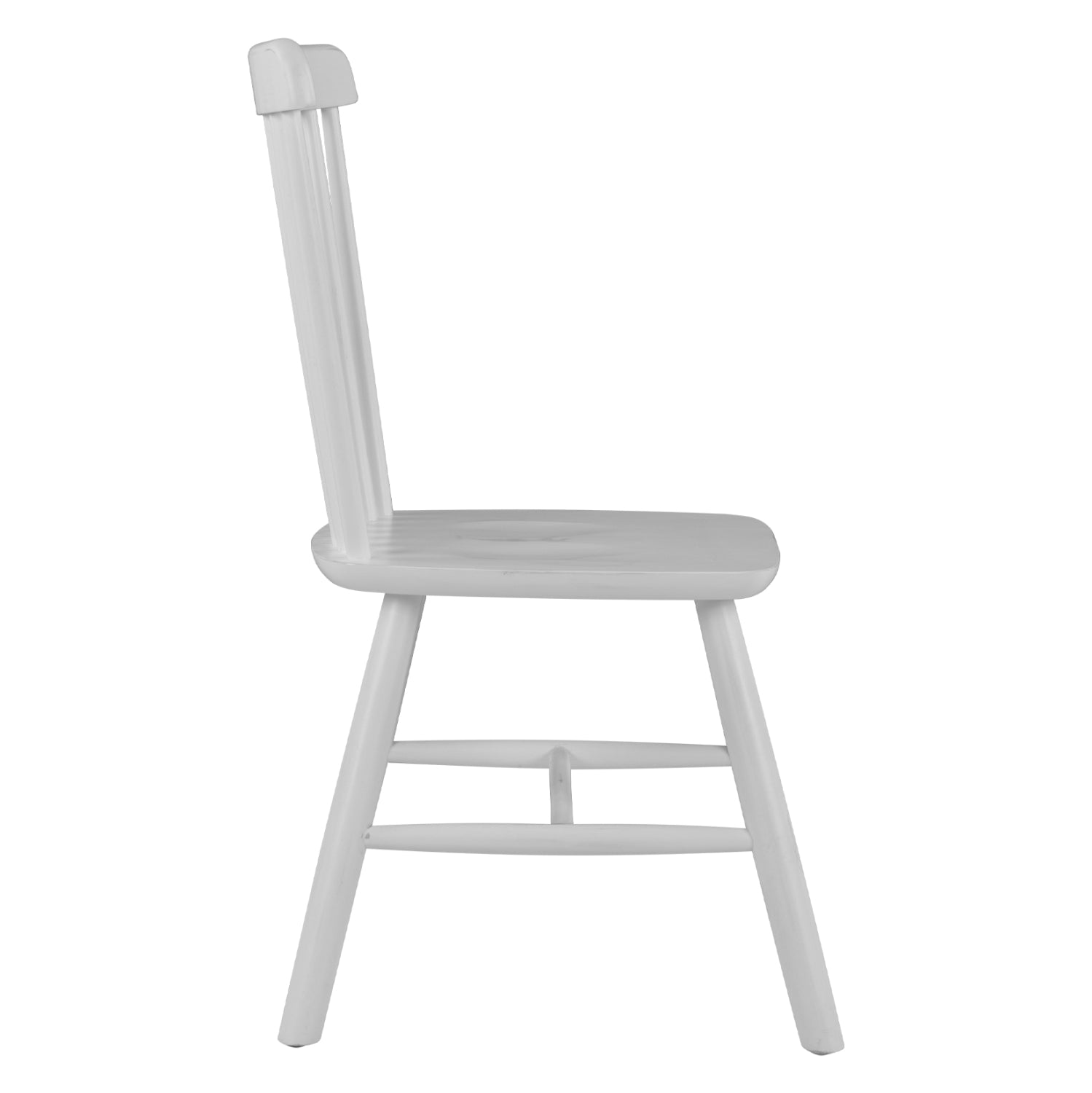 Дървен стол LUCIEN - бял цвят 48x54x86