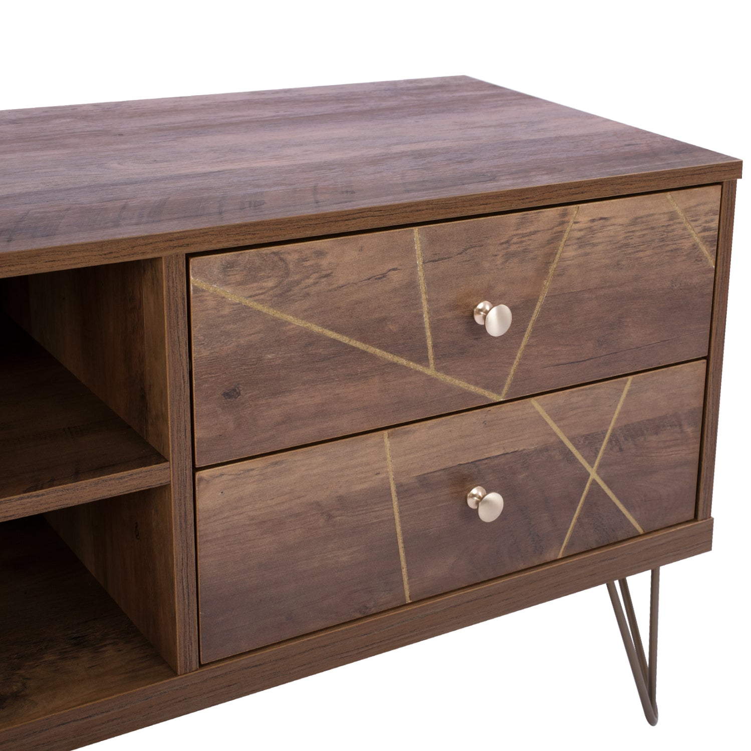 Тв шкаф KAITLYN цвят орех 150x39.5x51.5