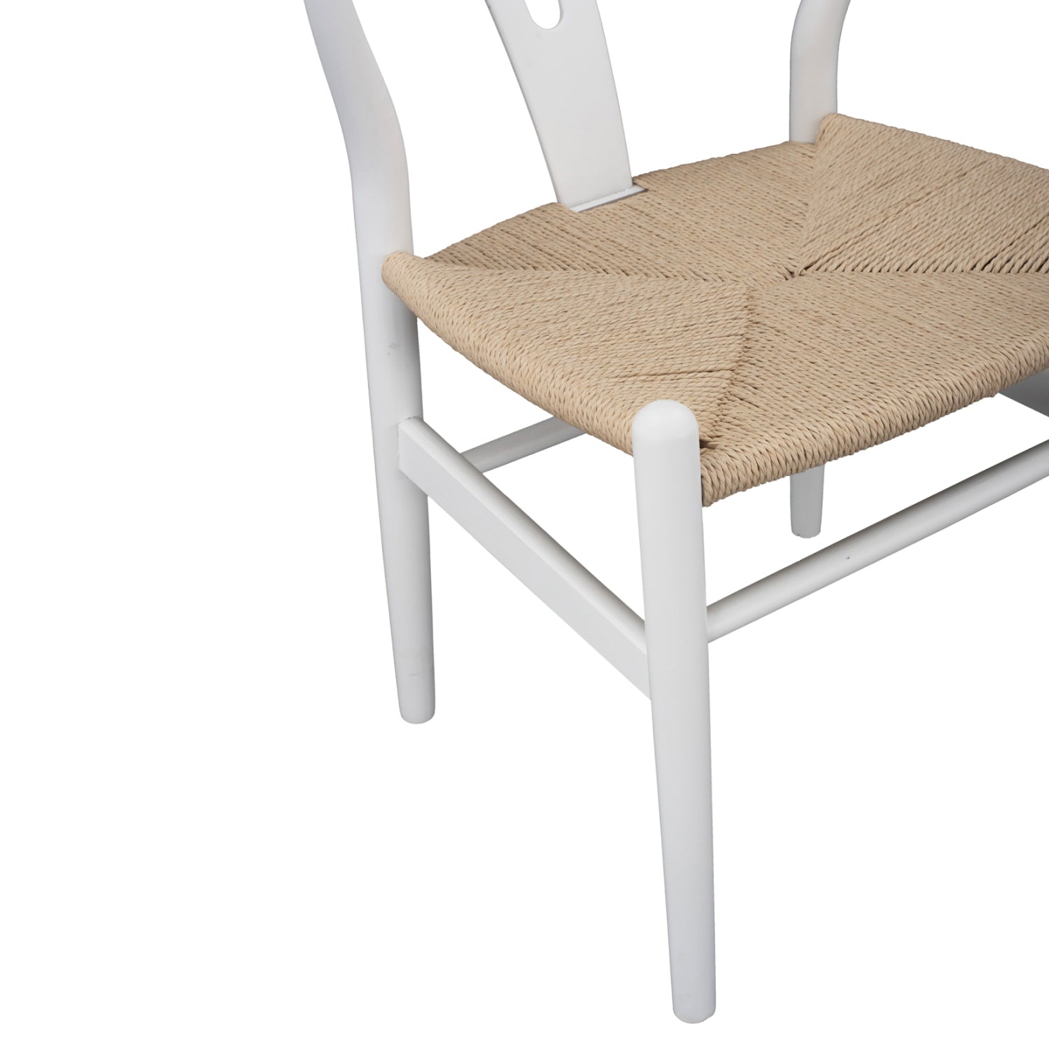 Стол BRAVE цвят бял-натурал 54x57x74