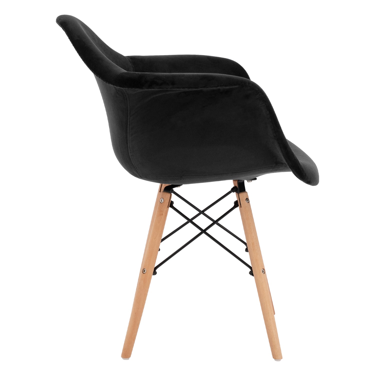 Кресло алеа кадифечерен цвят